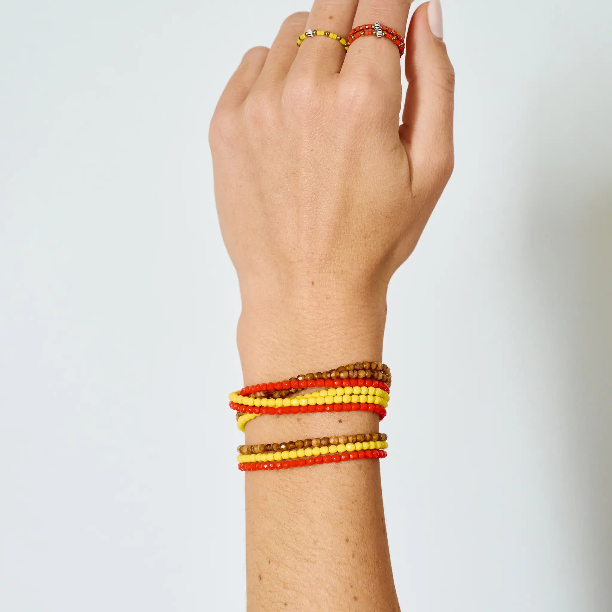 Collier-Bracelet Jaune Néon