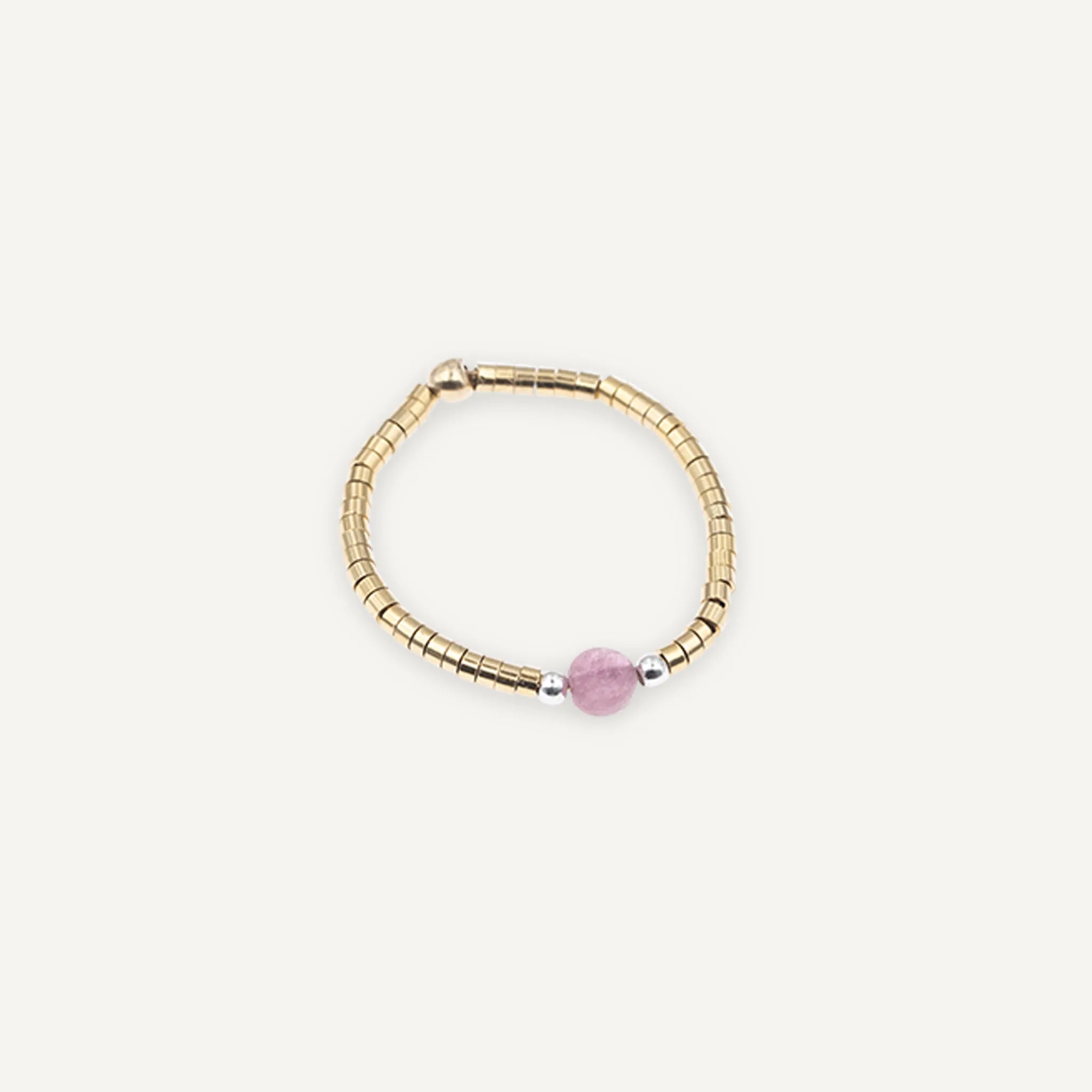 BAGUE AVA - Tourmaline Rose