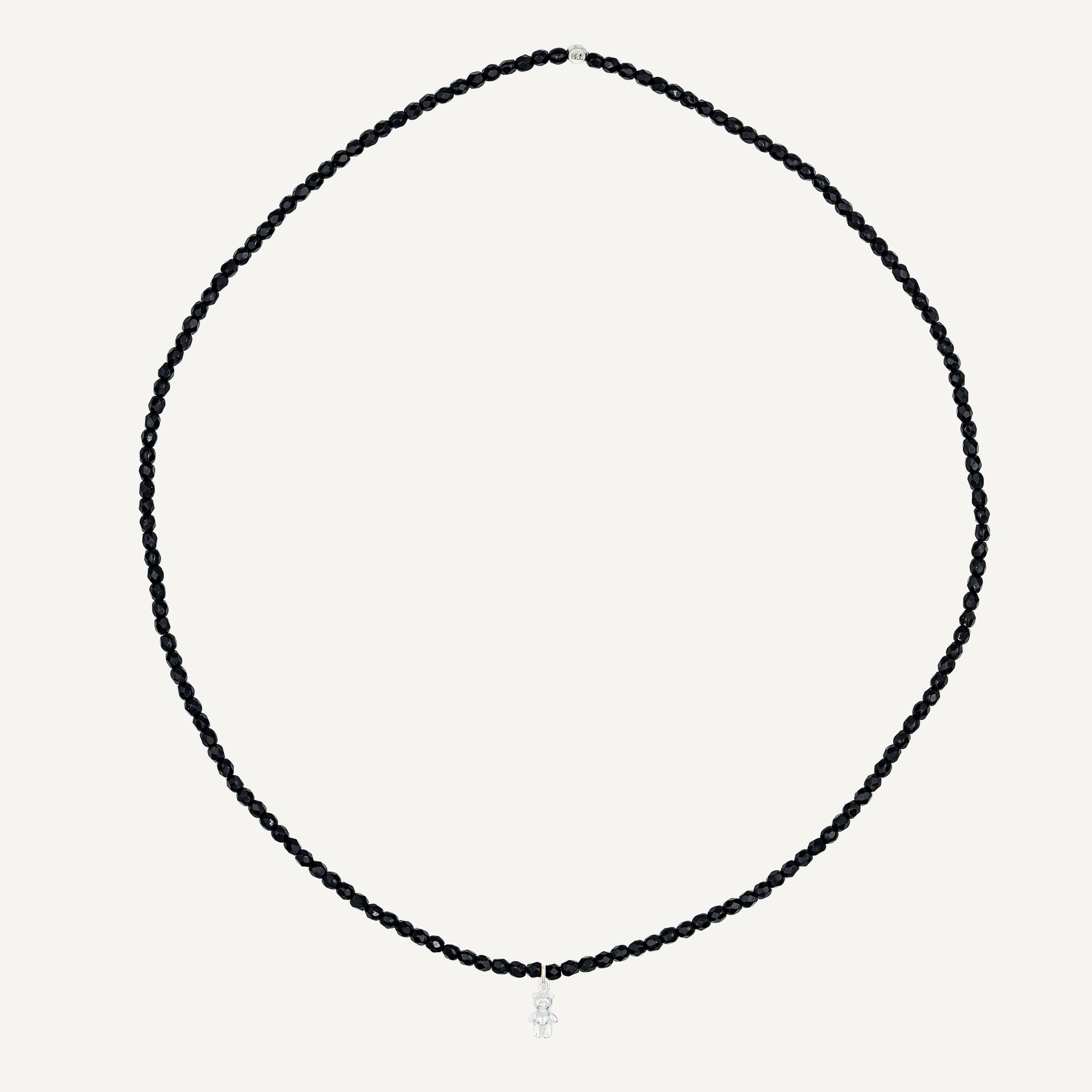 Collier - Bracelet Noir Brillant