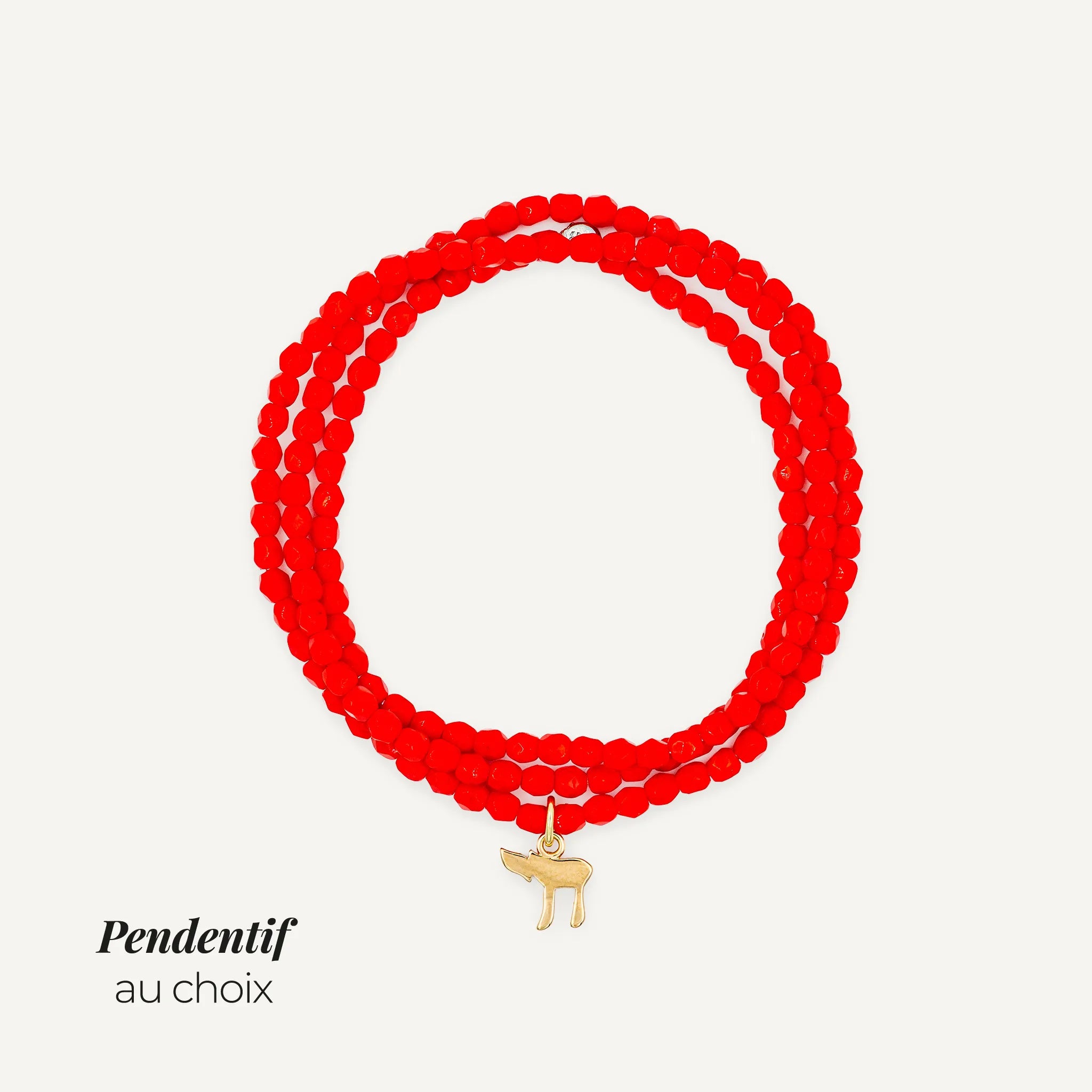 Collier-Bracelet Rouge