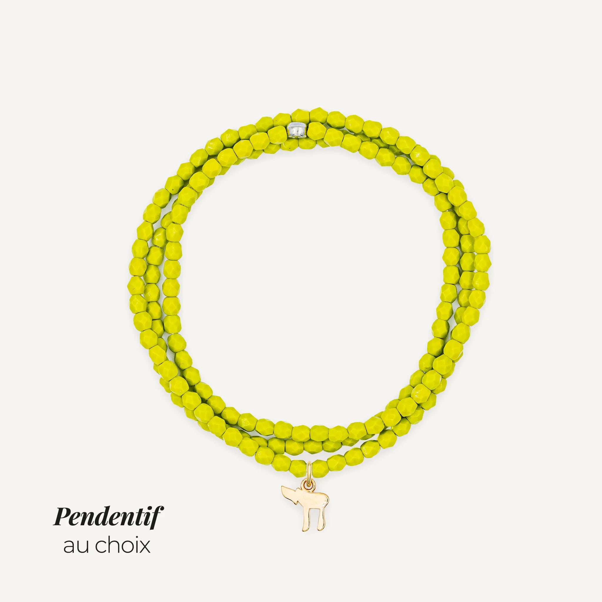 Collier-Bracelet Vert Olive