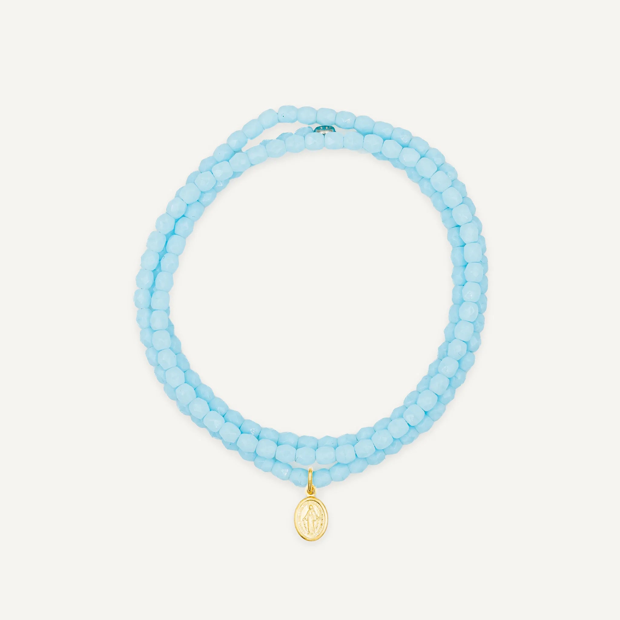 Collier-Bracelet Bleu Ciel