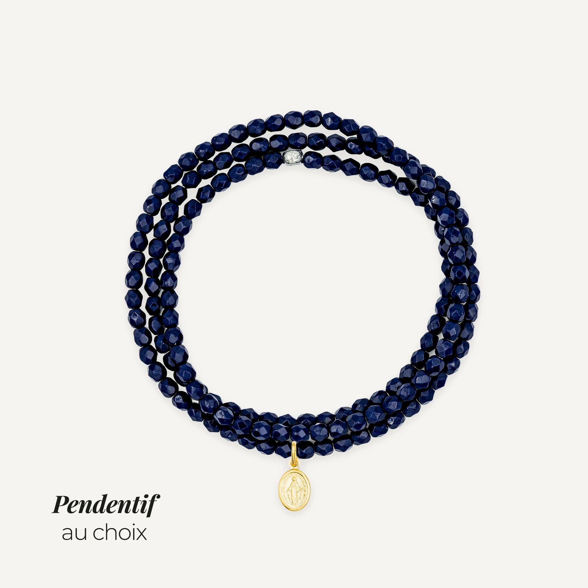 Collier - Bracelet Navy Blue