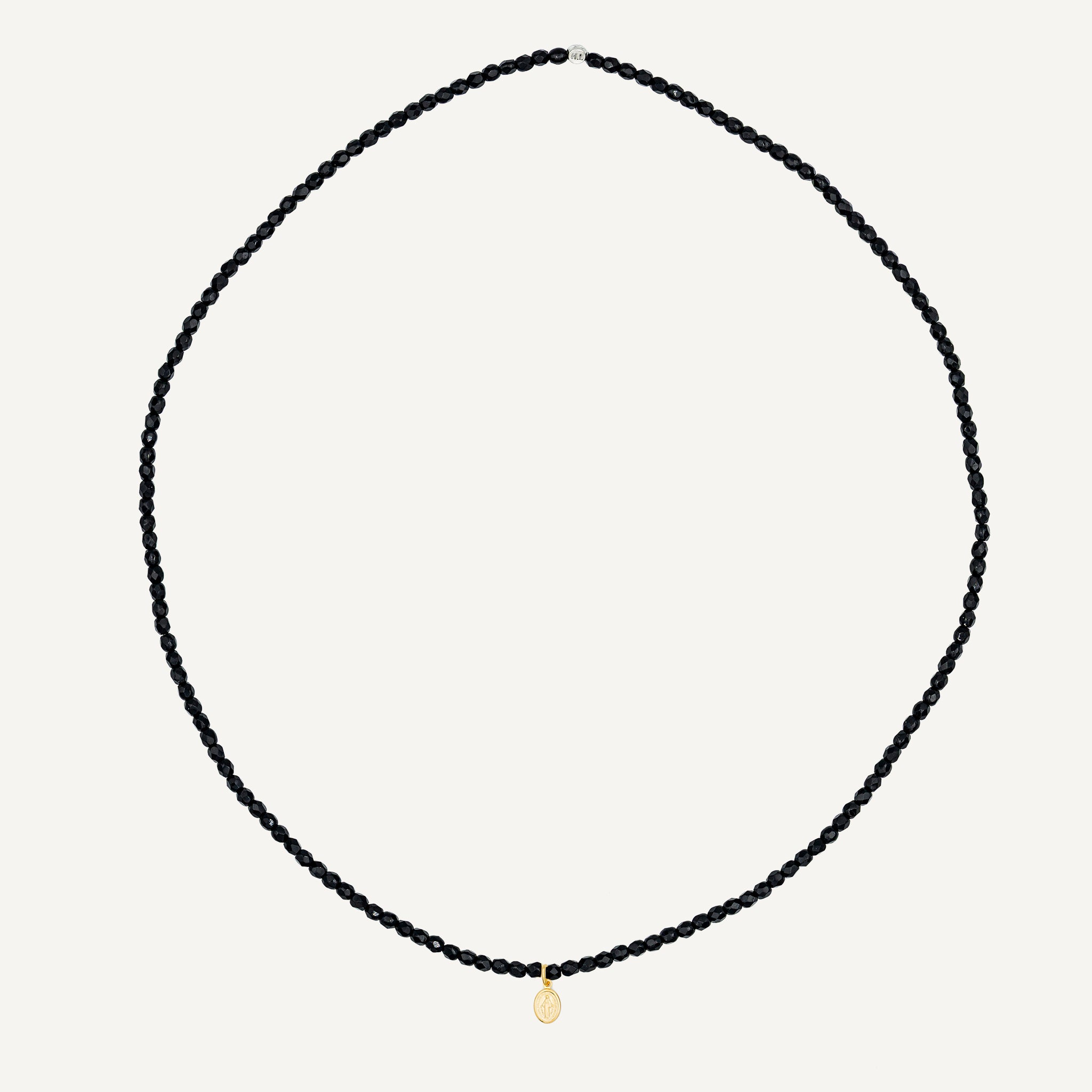 Collier - Bracelet Noir Brillant