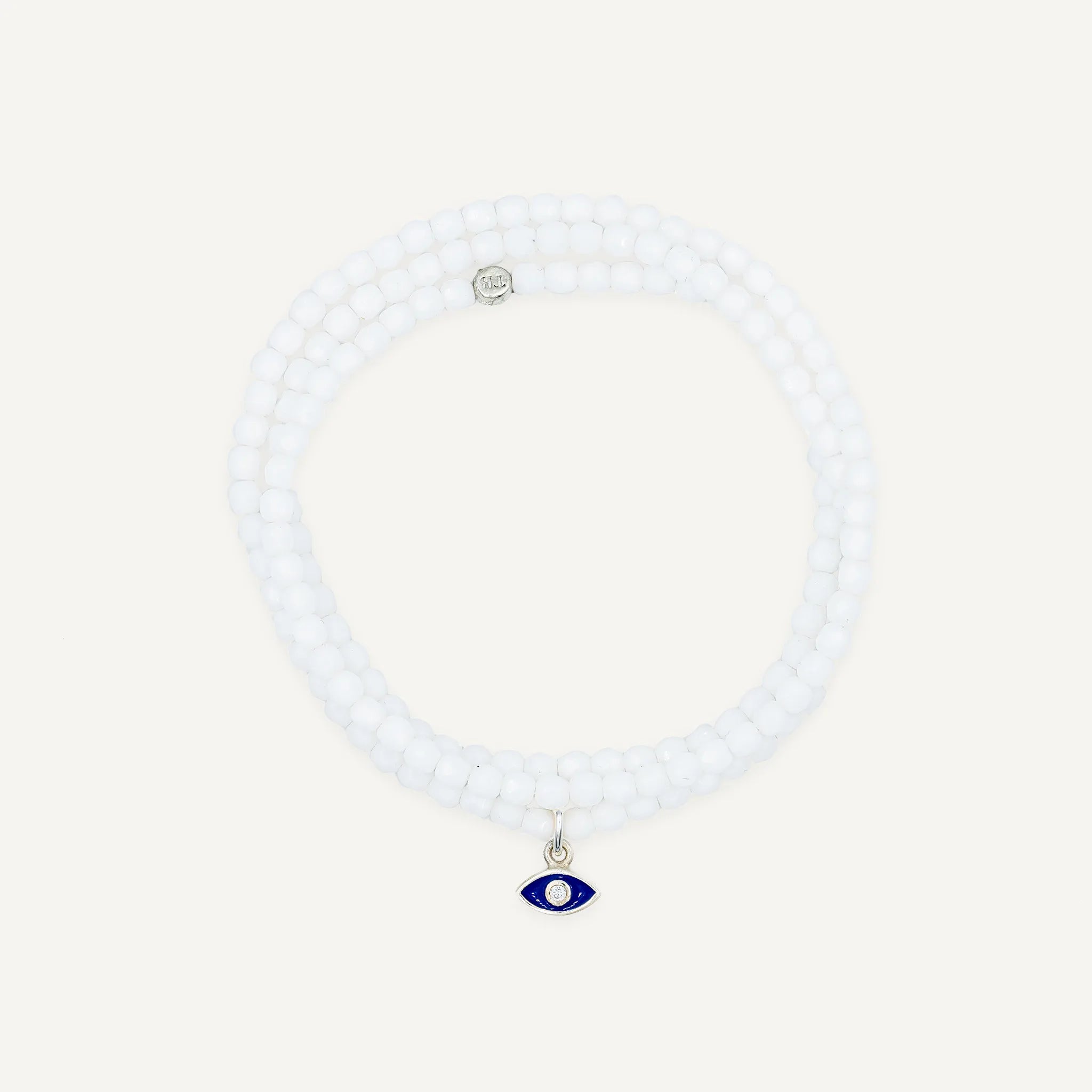 Collier-Bracelet Blanc