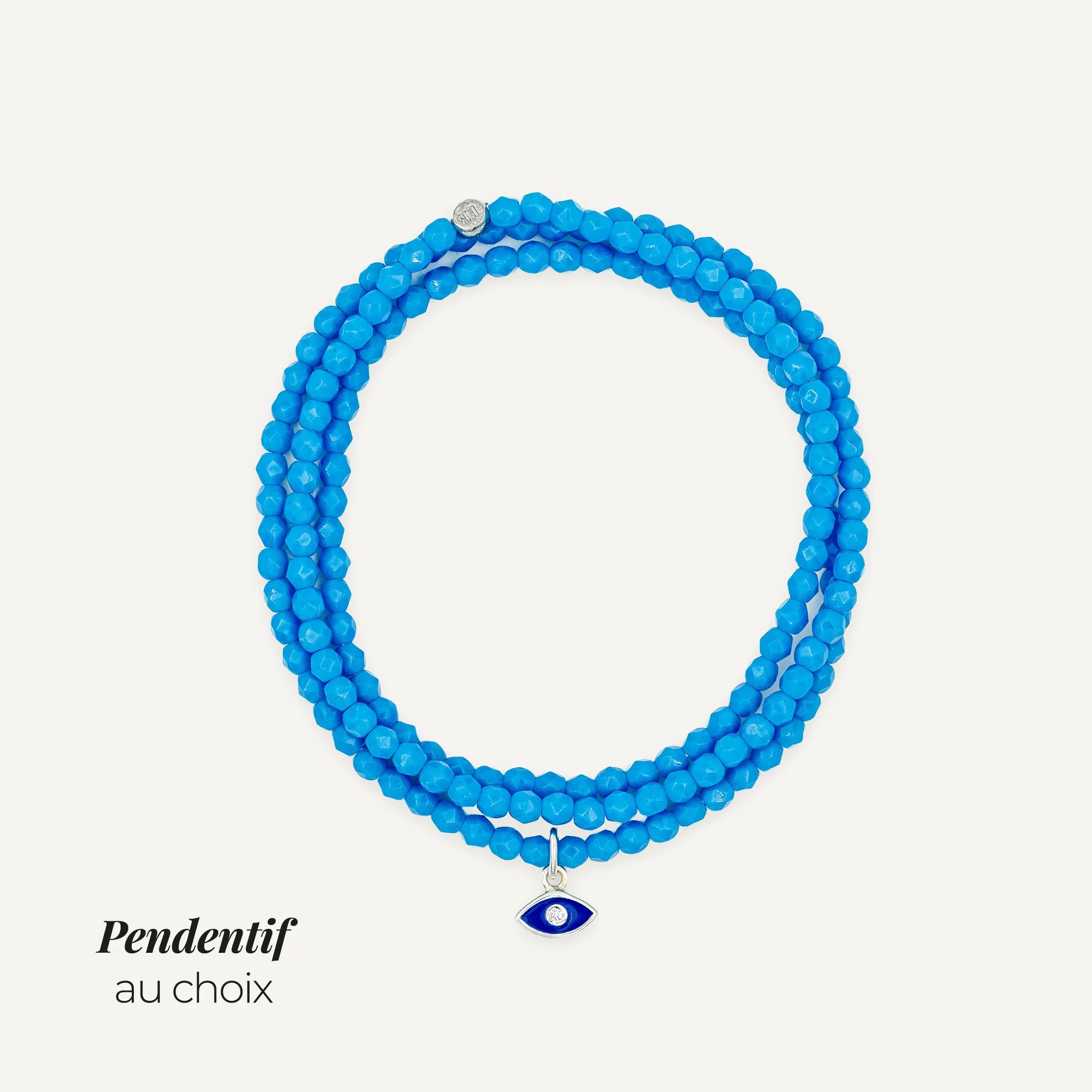 Collier-Bracelet Bleu Azur