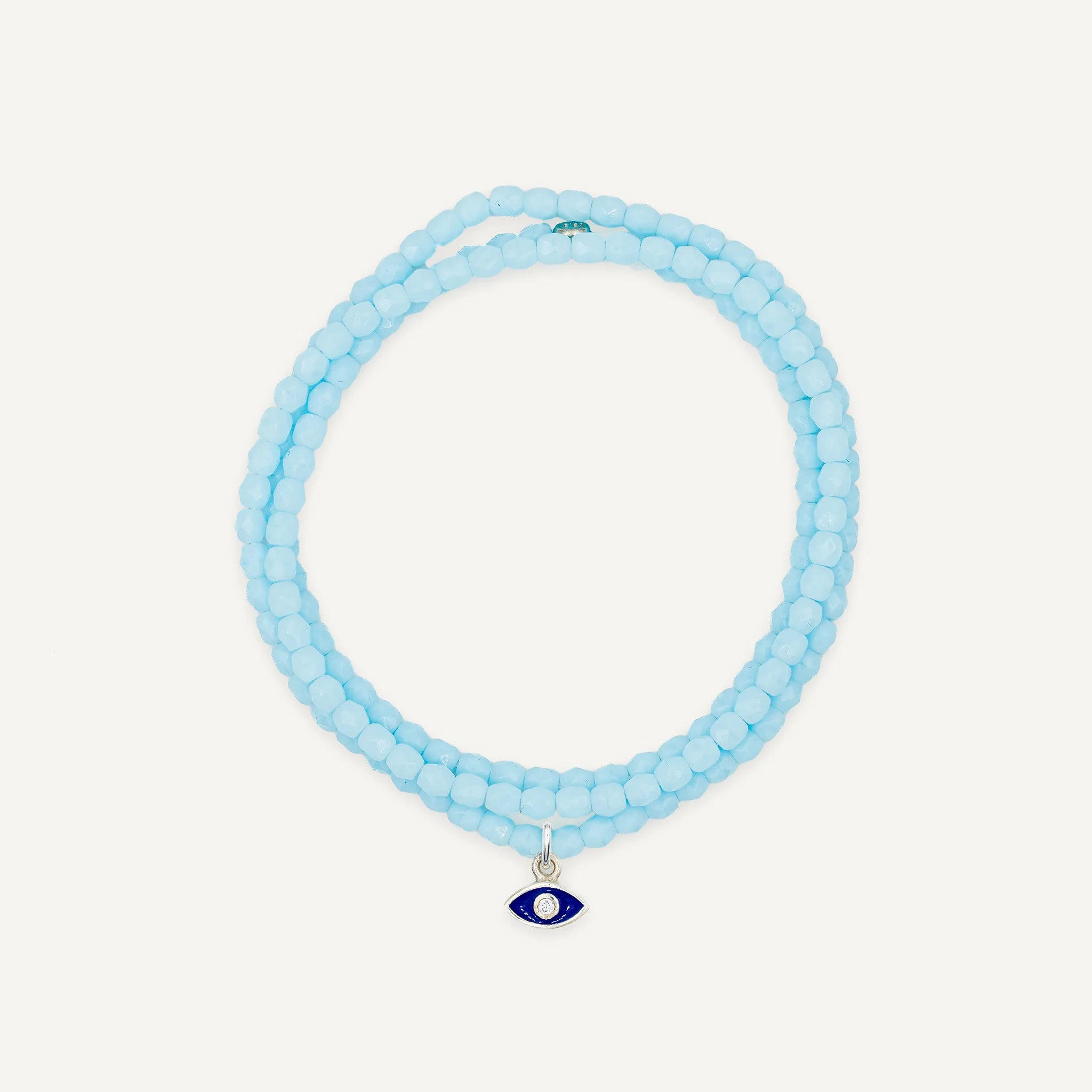Collier-Bracelet Bleu Ciel