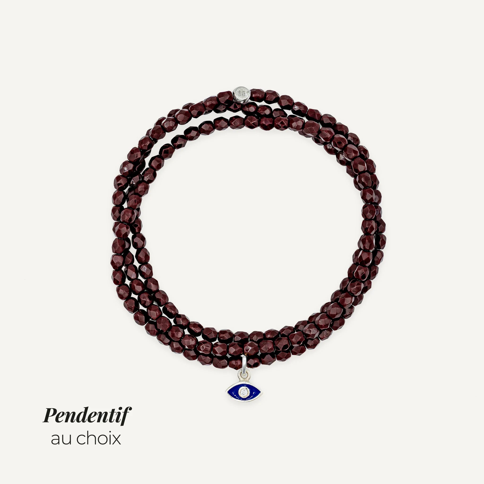 Collier-Bracelet Bordeaux