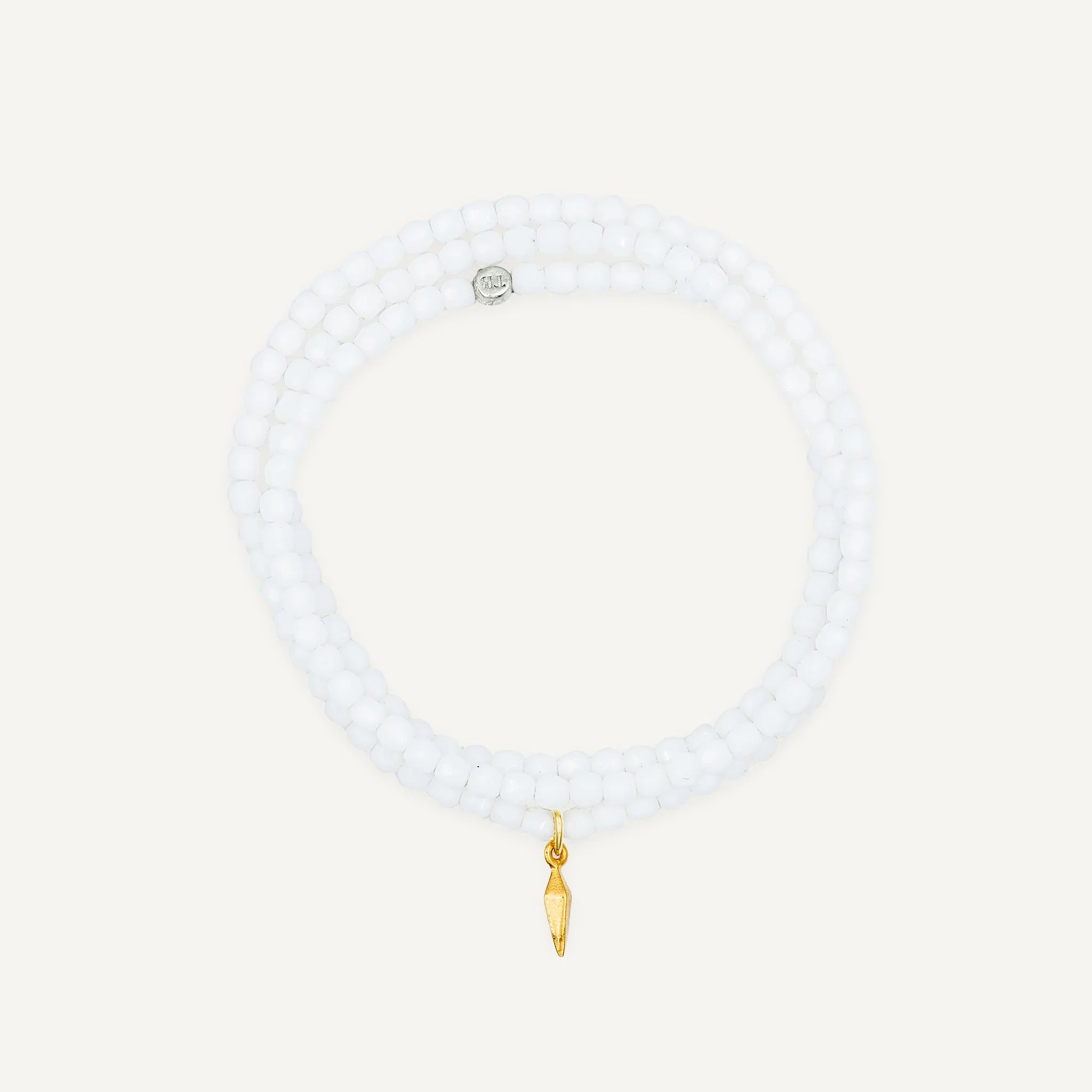 Collier-Bracelet Blanc