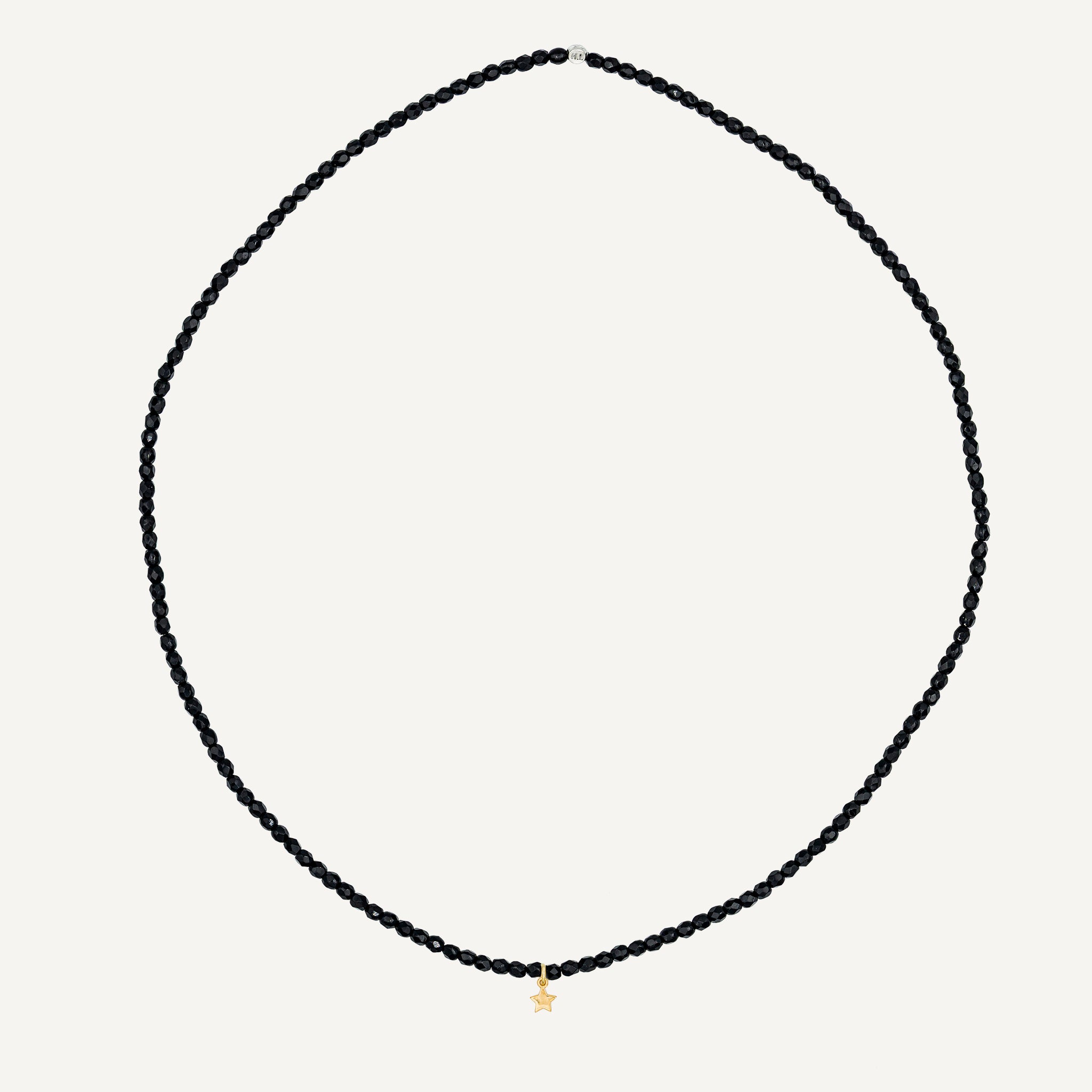 Collier - Bracelet Noir Brillant