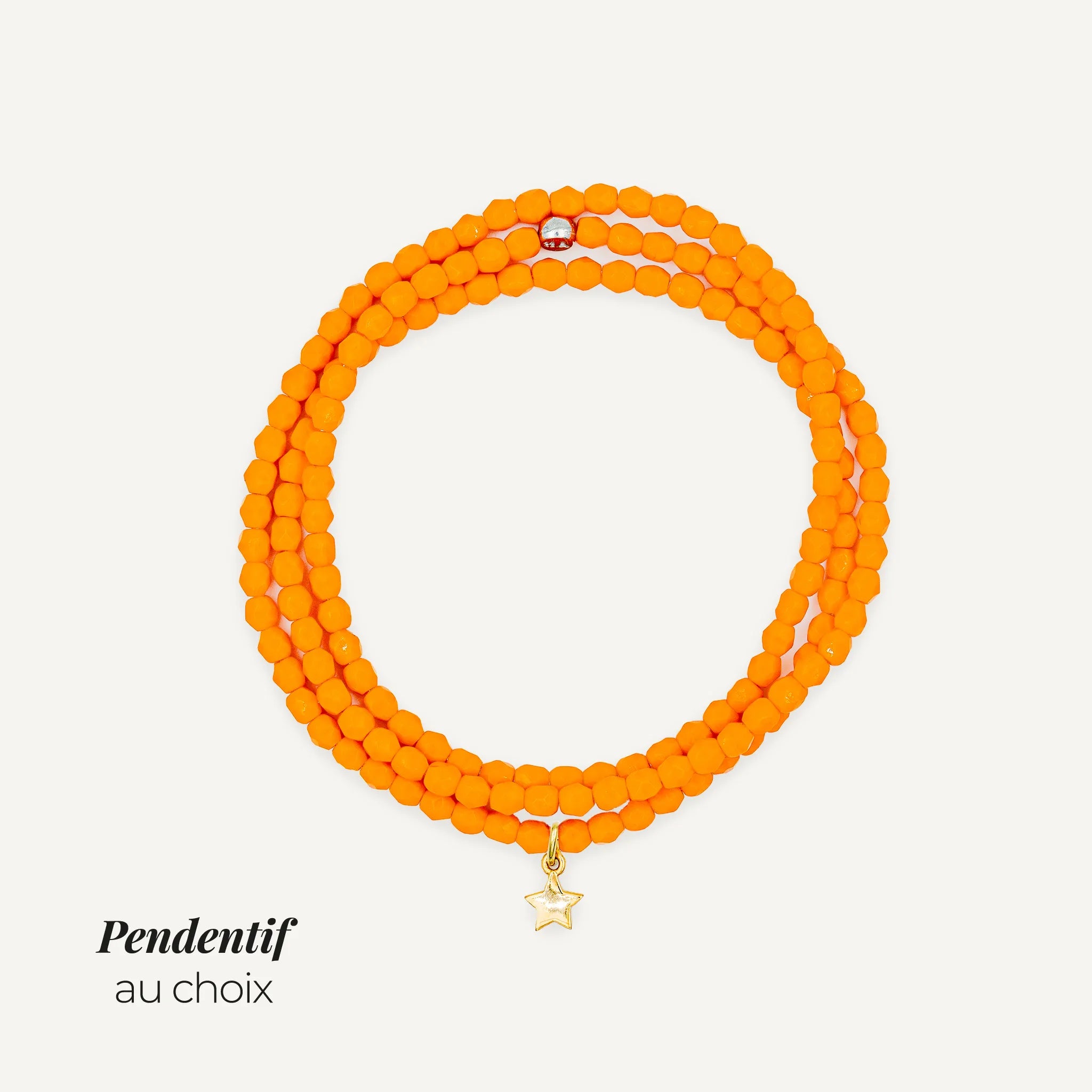 Collier-Bracelet Orange