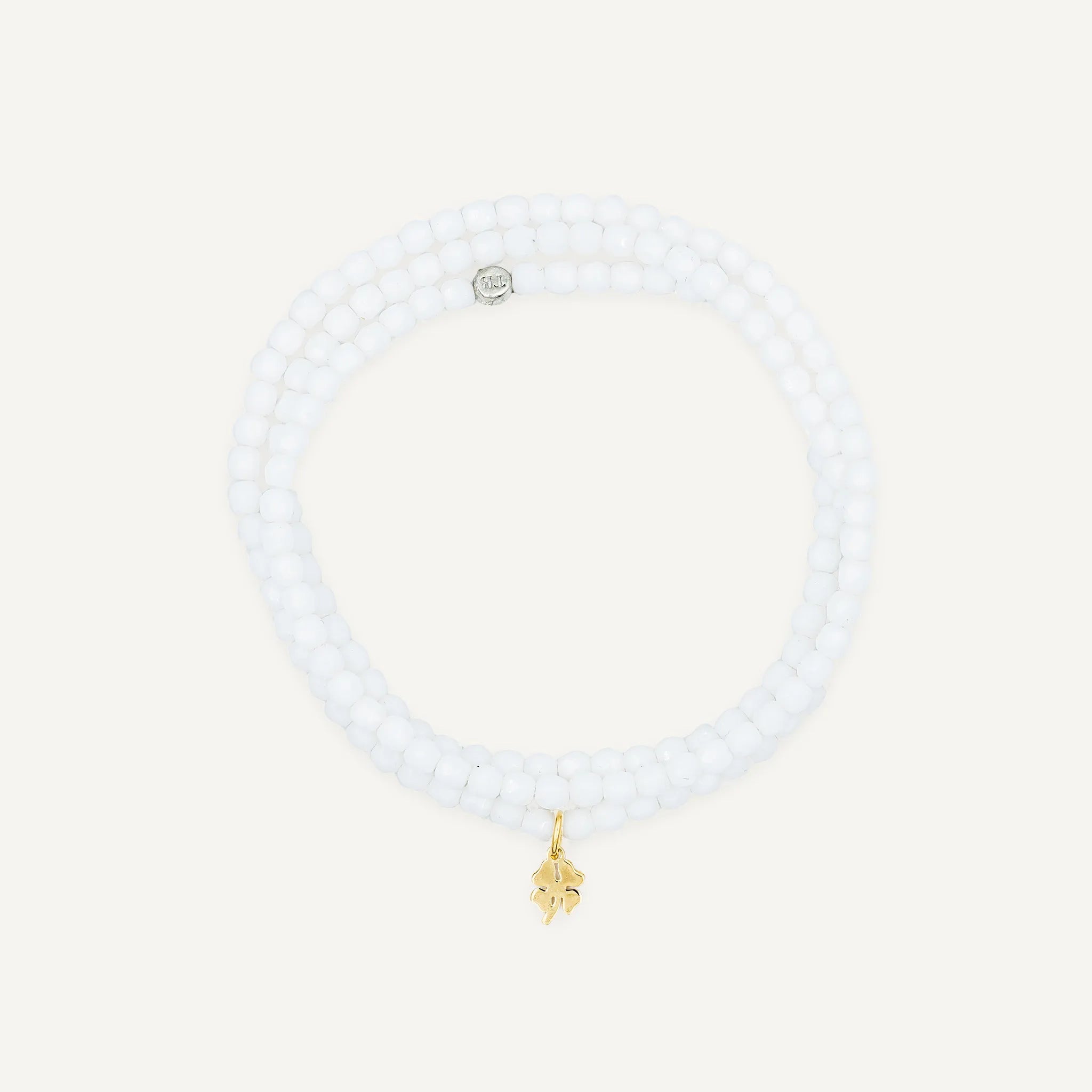 Collier-Bracelet Blanc