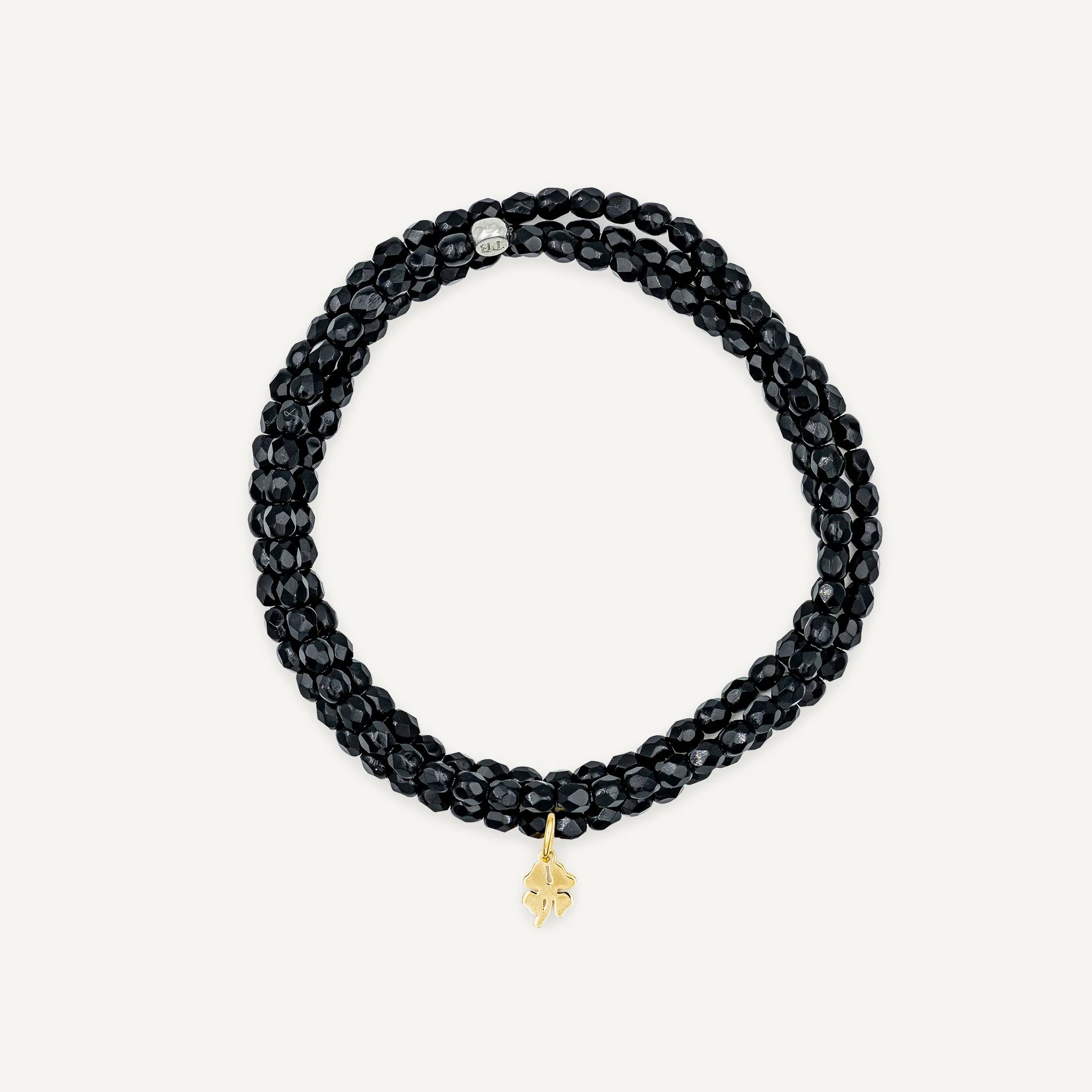 Collier - Bracelet Noir Brillant