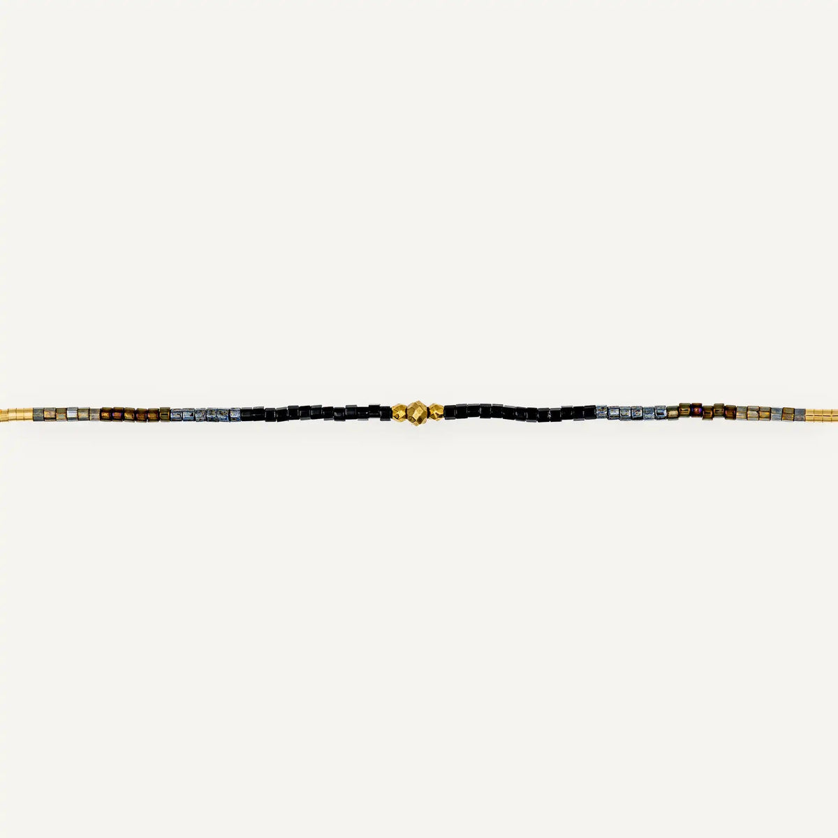 collier / bracelet ABBY 3 - Brun - Têtes Blondes