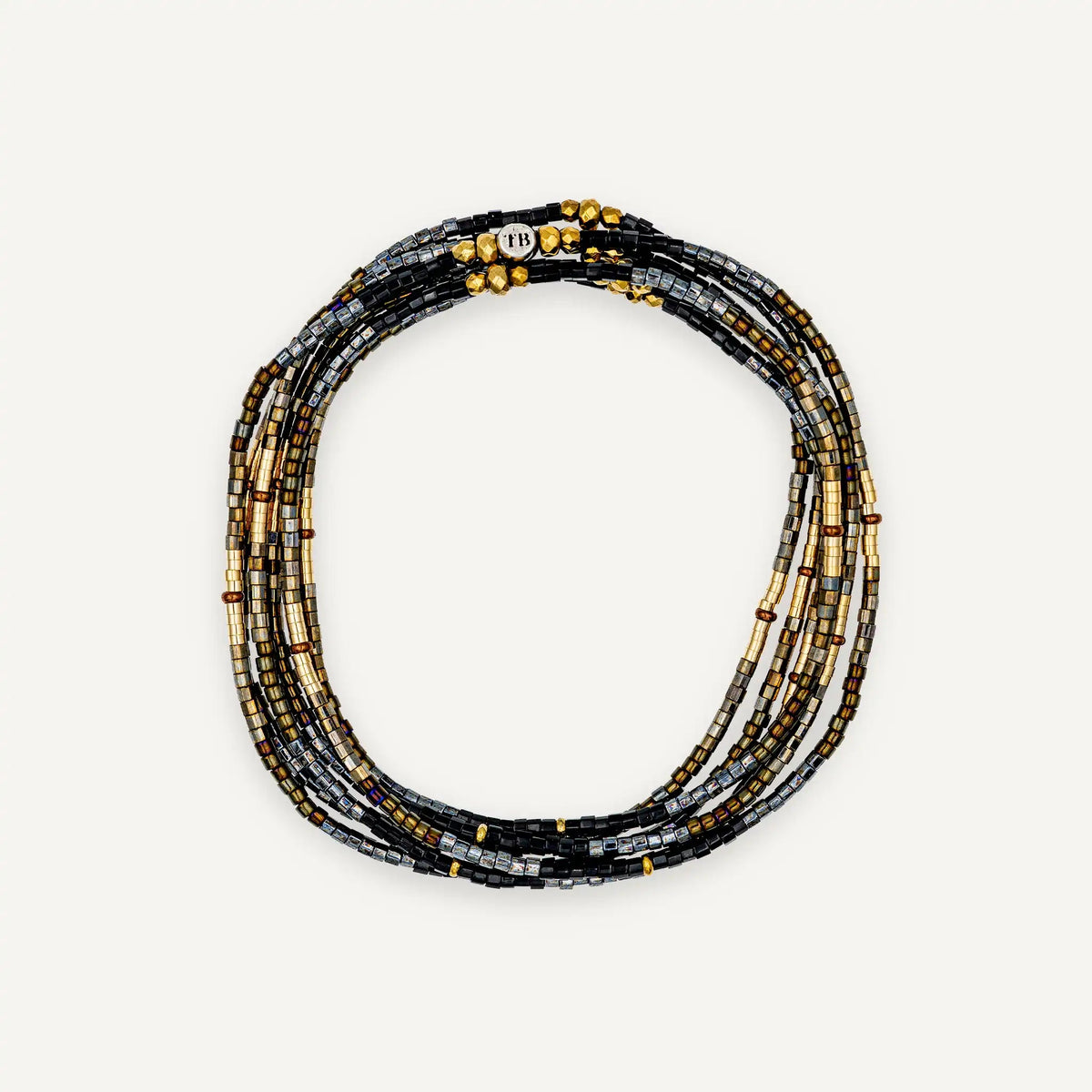collier / bracelet ABBY 6 - Brun - Têtes Blondes