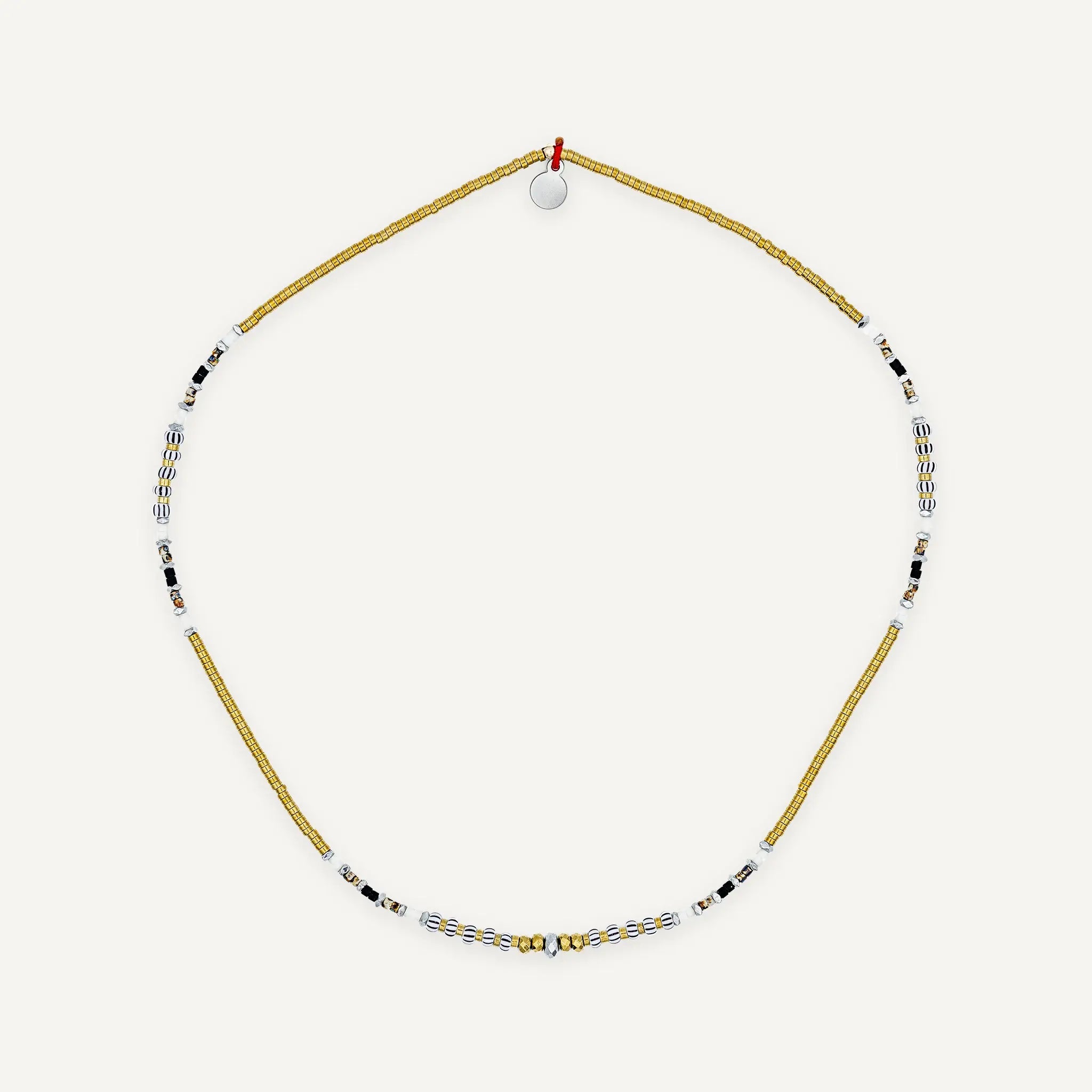 collier / bracelet ALICE - Hématite & Rocaille - Têtes Blondes