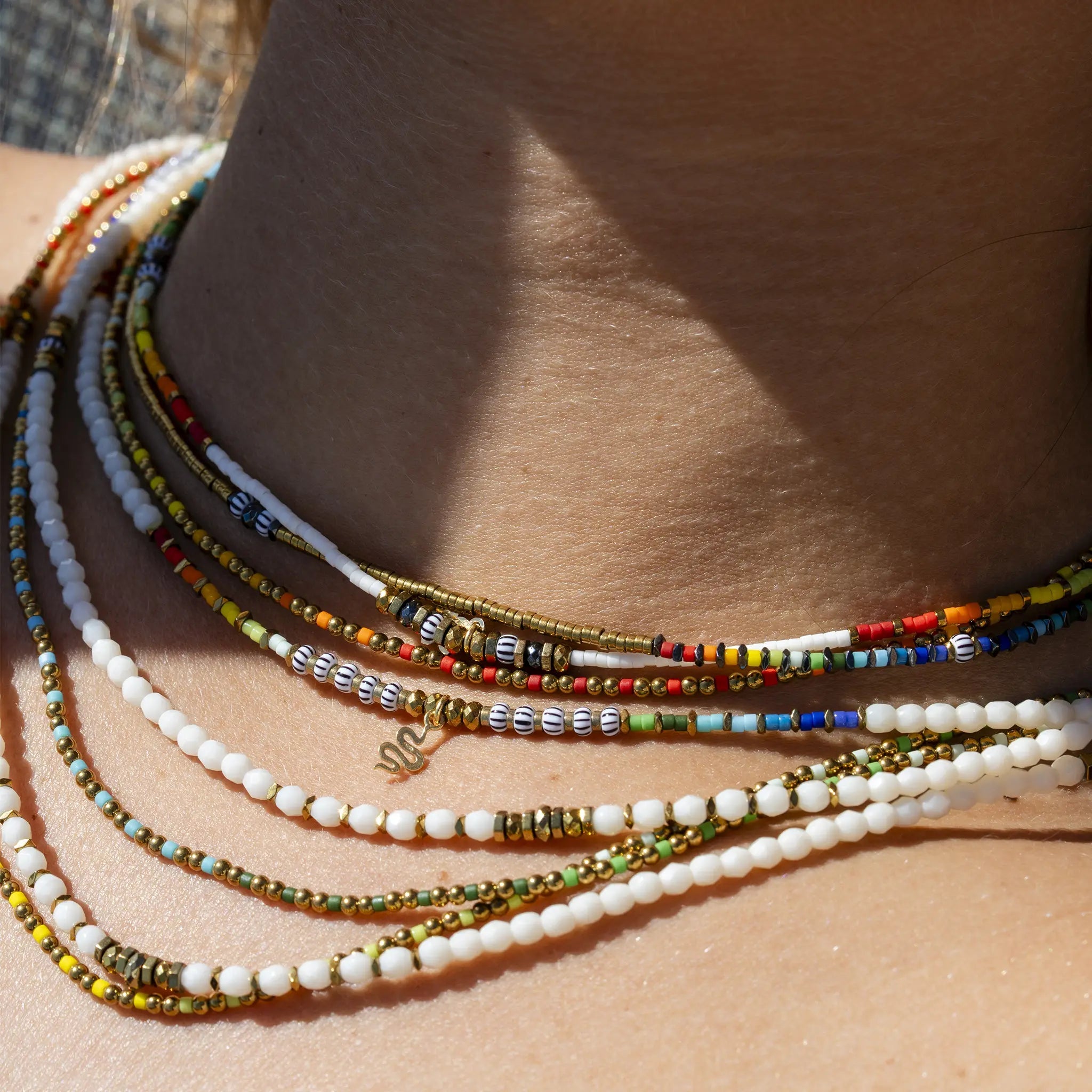 collier / bracelet ALICE - Rainbow - Têtes Blondes