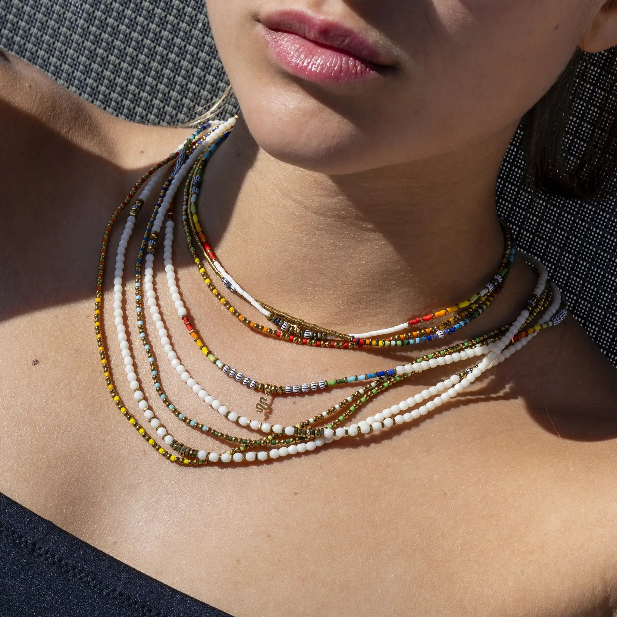 collier / bracelet ALICE - Rainbow - Têtes Blondes