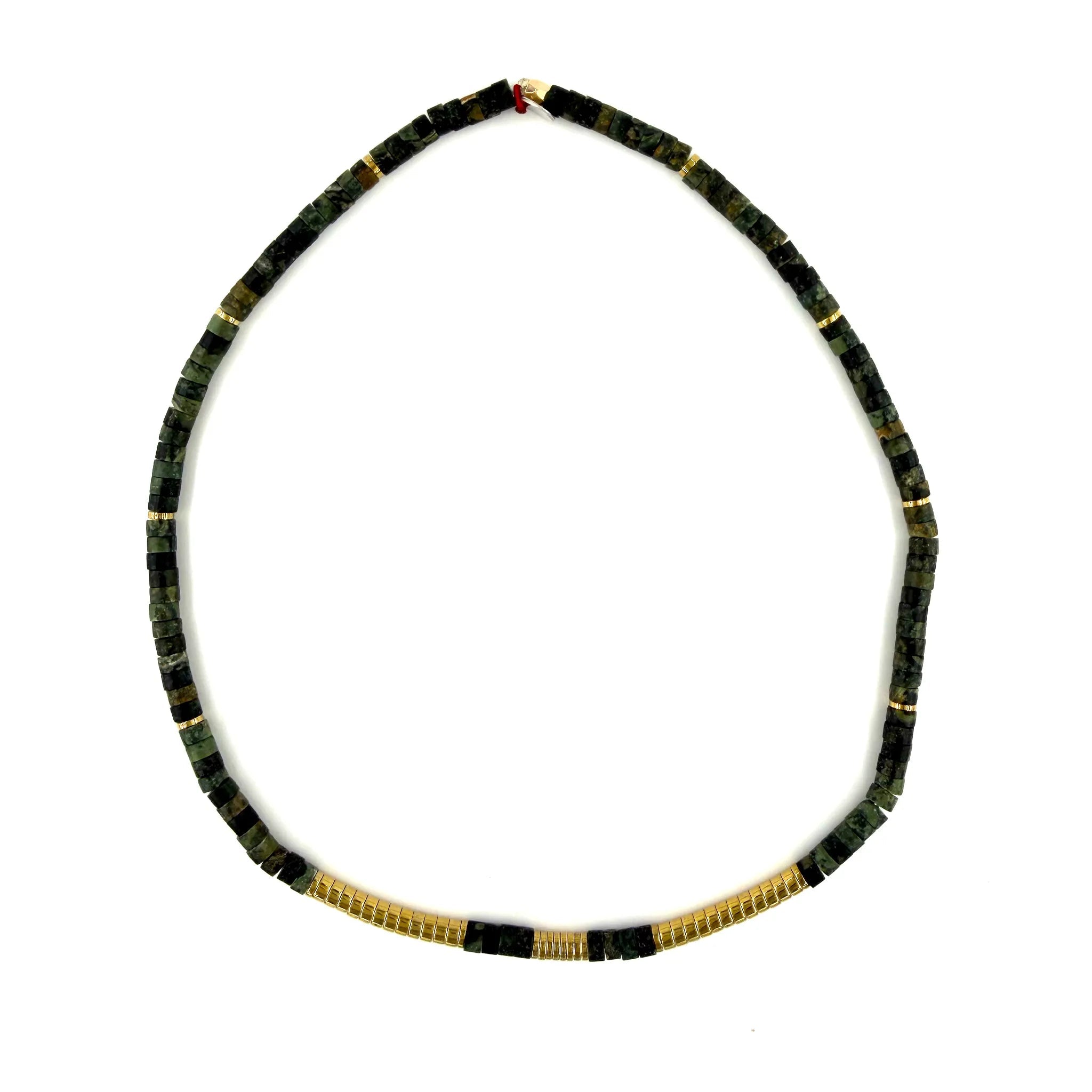 collier / bracelet ALICIA - Jaspe Kambala - Têtes Blondes