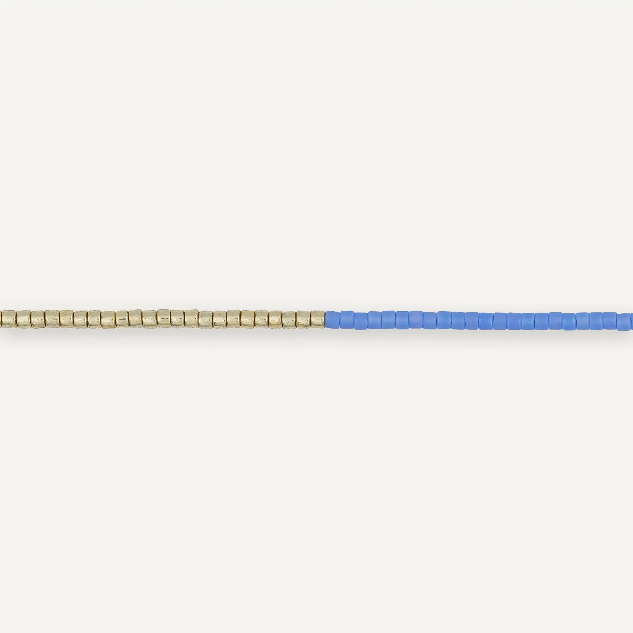 collier / bracelet Alicia Slim Gold Periwinkle - Têtes Blondes