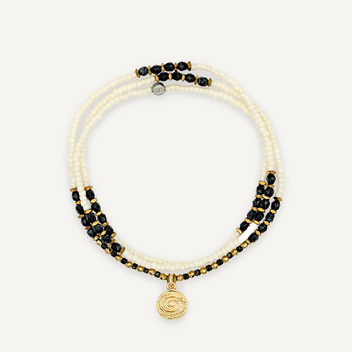 collier / bracelet ALIGNEMENT 3 - Vanille - Têtes Blondes