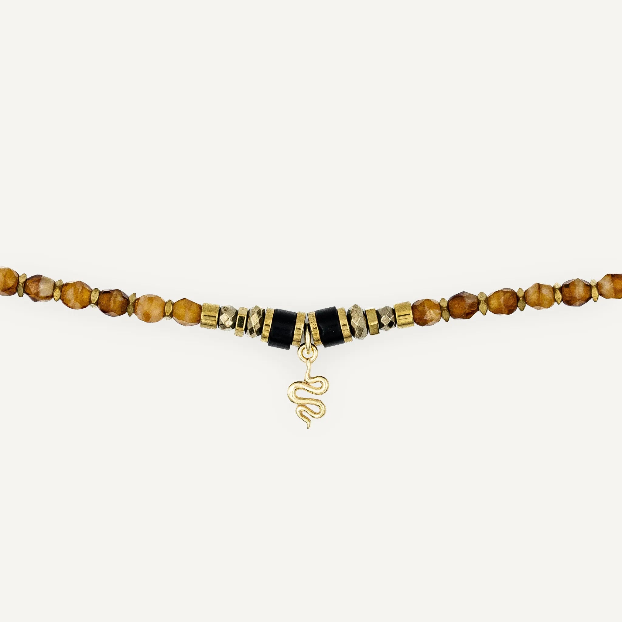 collier / bracelet ANA - Caramel - Têtes Blondes