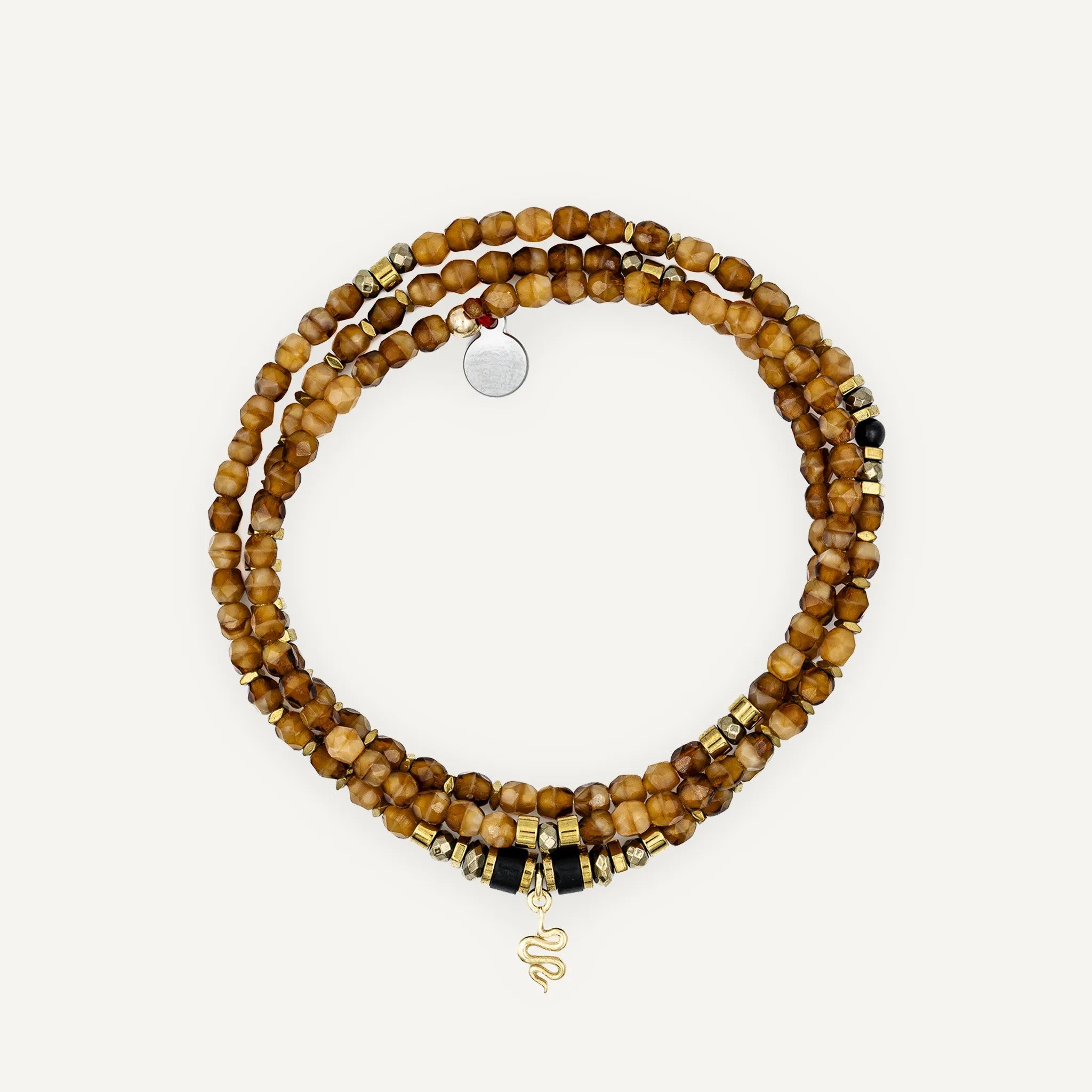 collier / bracelet ANA - Caramel - Têtes Blondes