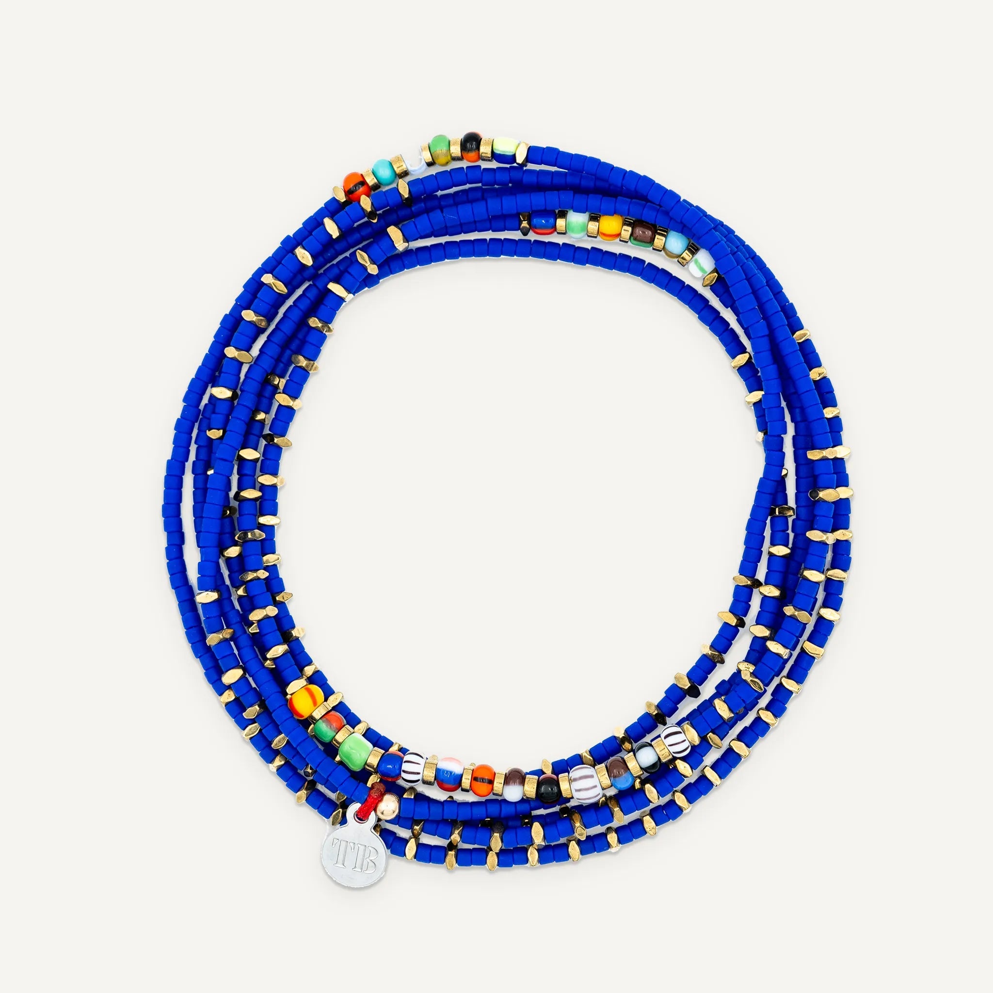 collier / bracelet ANDY Cobalt 6 - Têtes Blondes