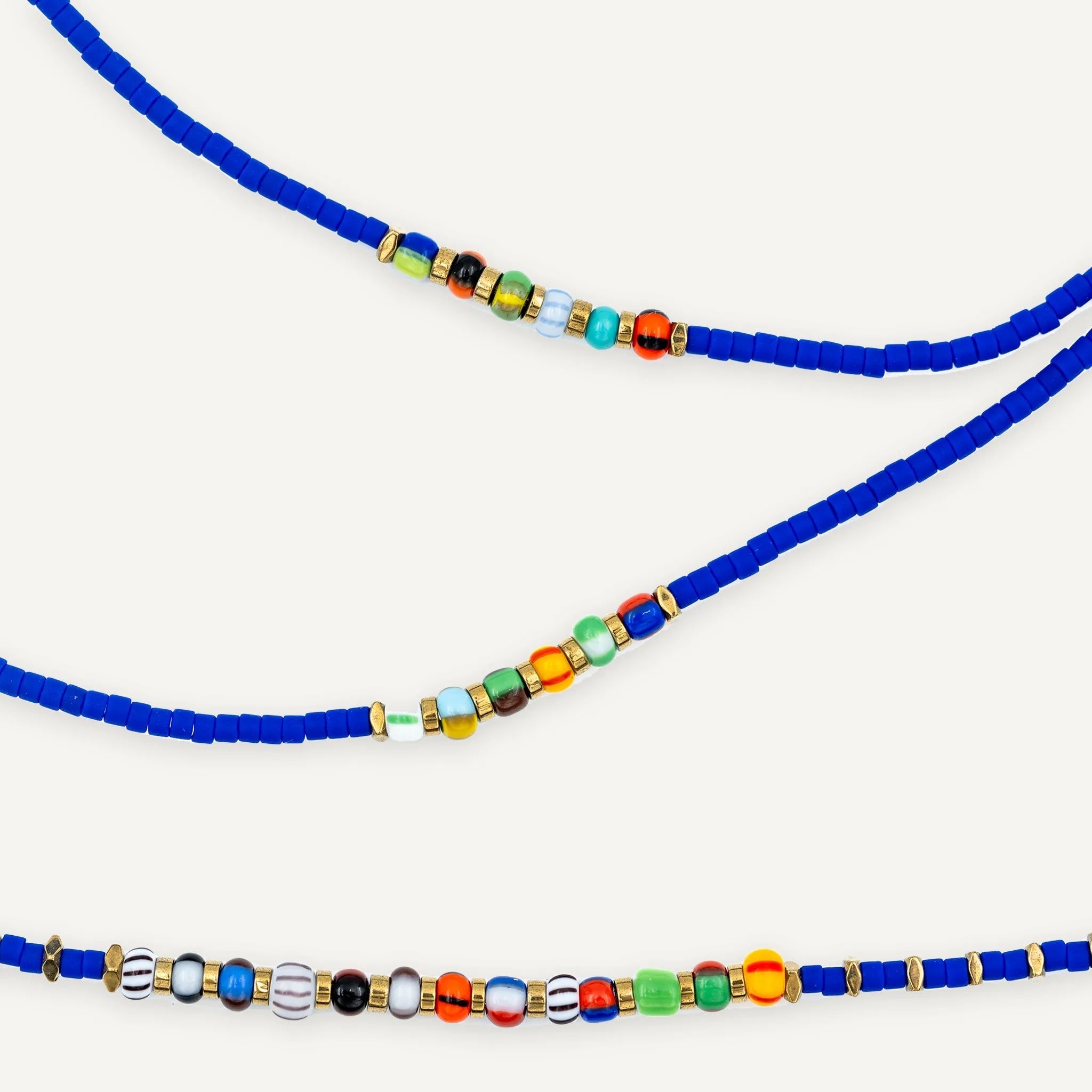 collier / bracelet ANDY Cobalt 6 - Têtes Blondes