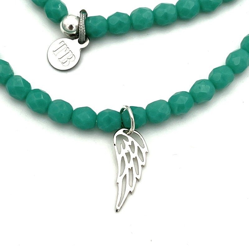 collier / bracelet ANGEL Turquoise - Têtes Blondes