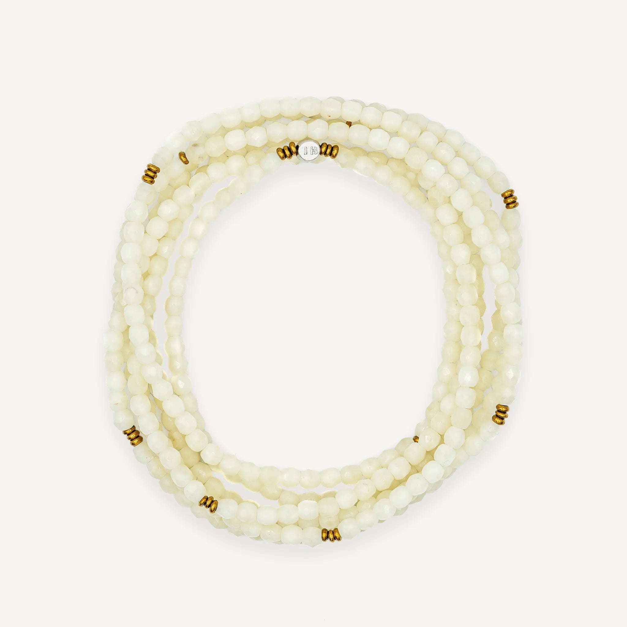 collier / bracelet ANNE - Vanille - Têtes Blondes