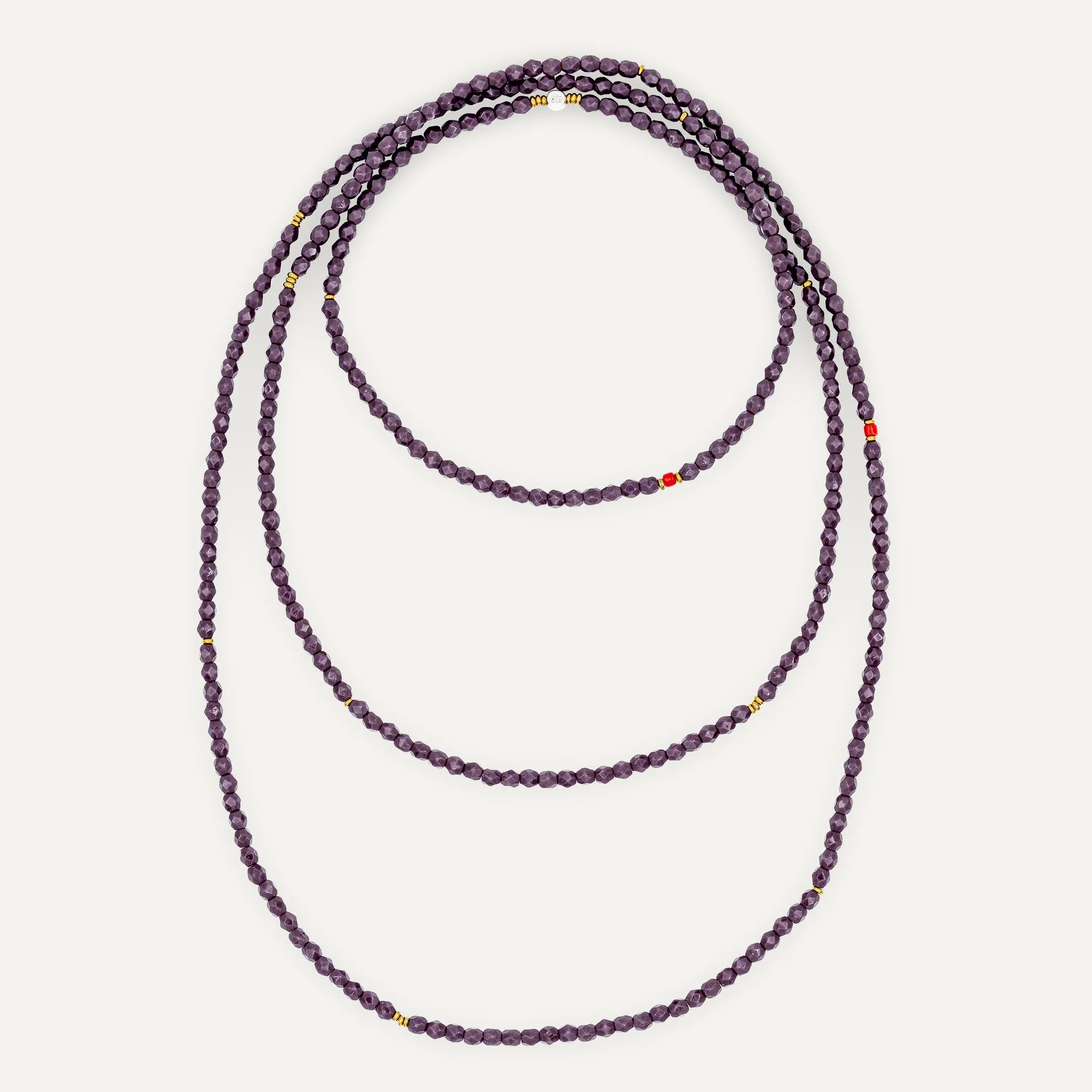 collier / bracelet ANNE - Violet - Têtes Blondes