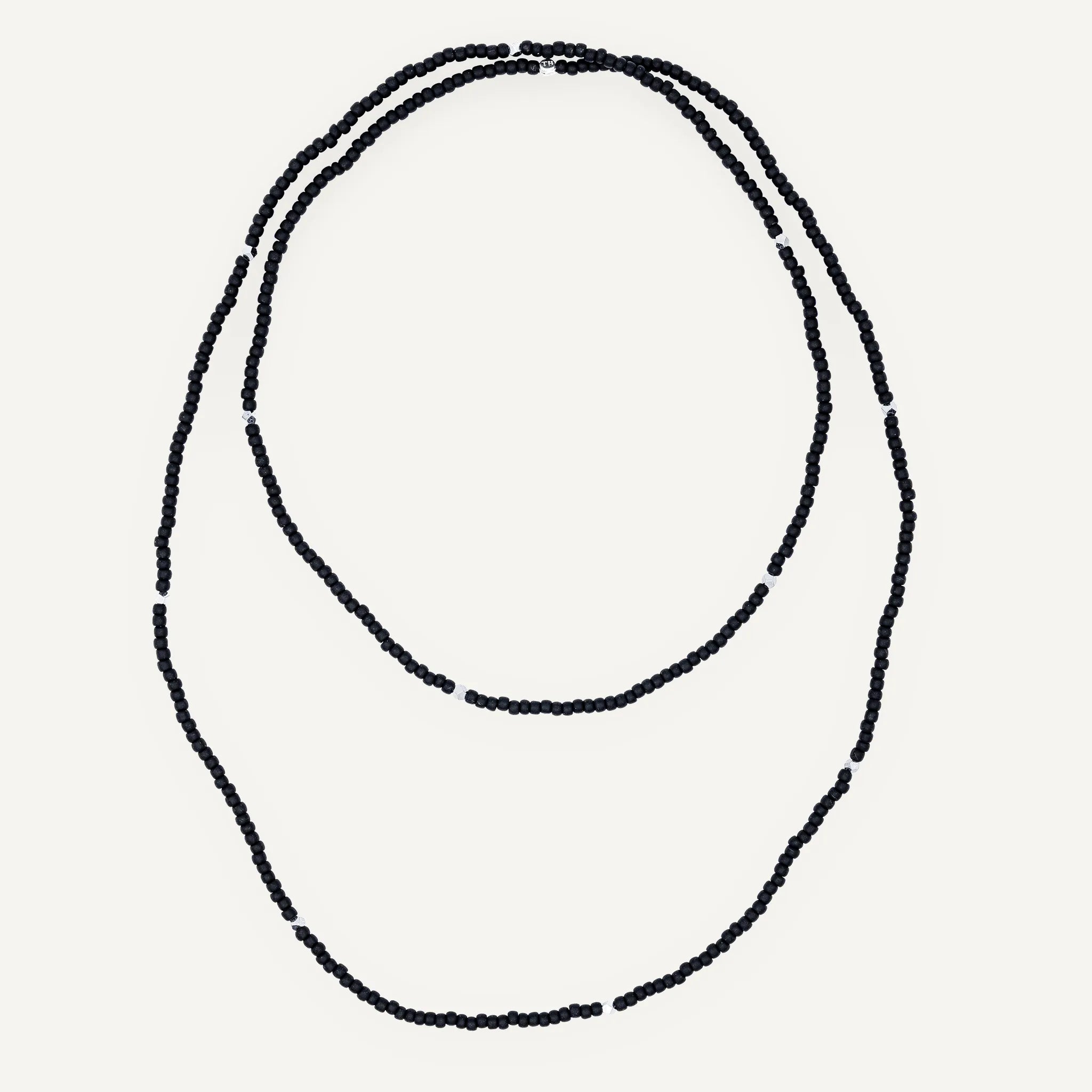 collier / bracelet ASPHALTE - Noir Mat - Têtes Blondes