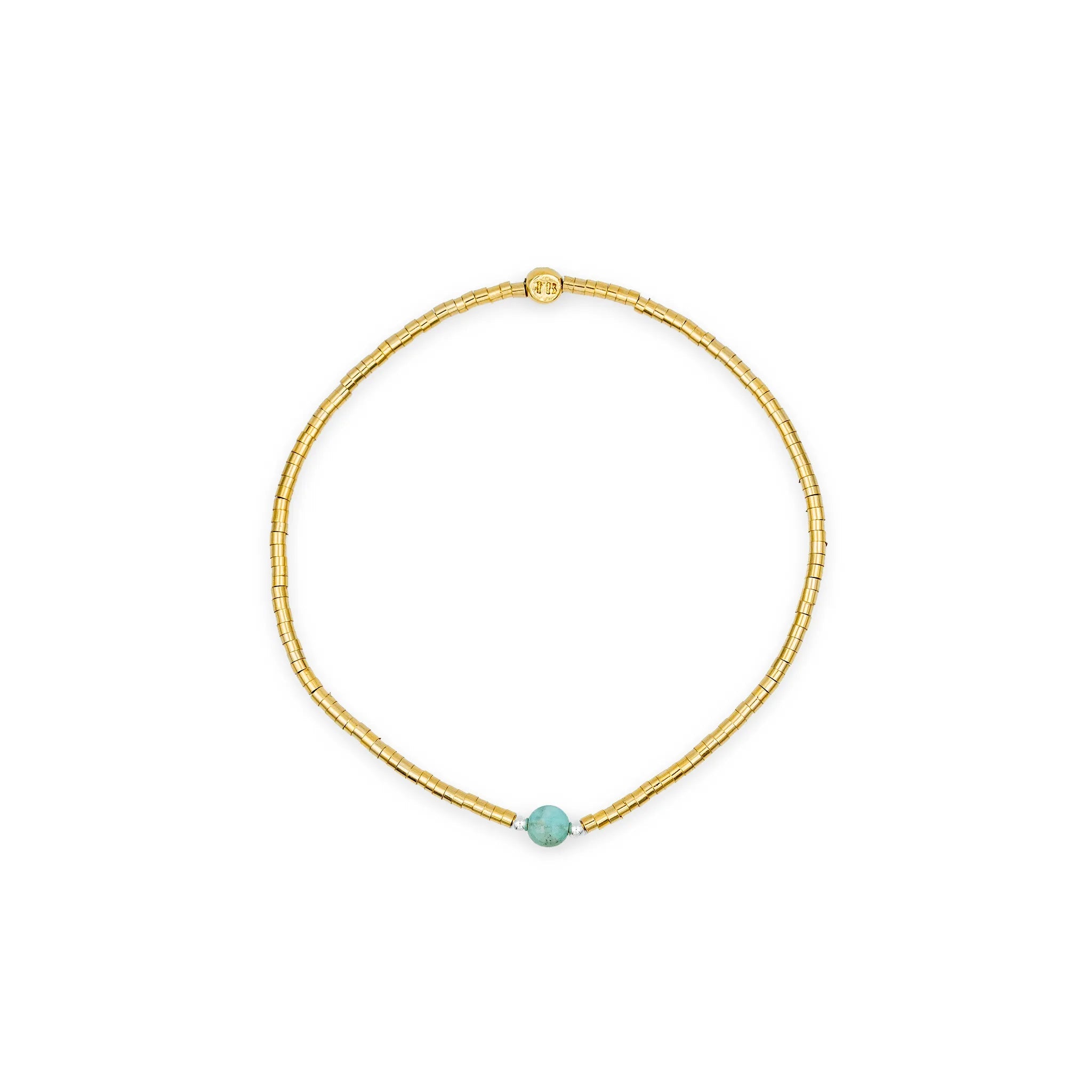 collier / bracelet AVA 1 - Amazonite - Têtes Blondes