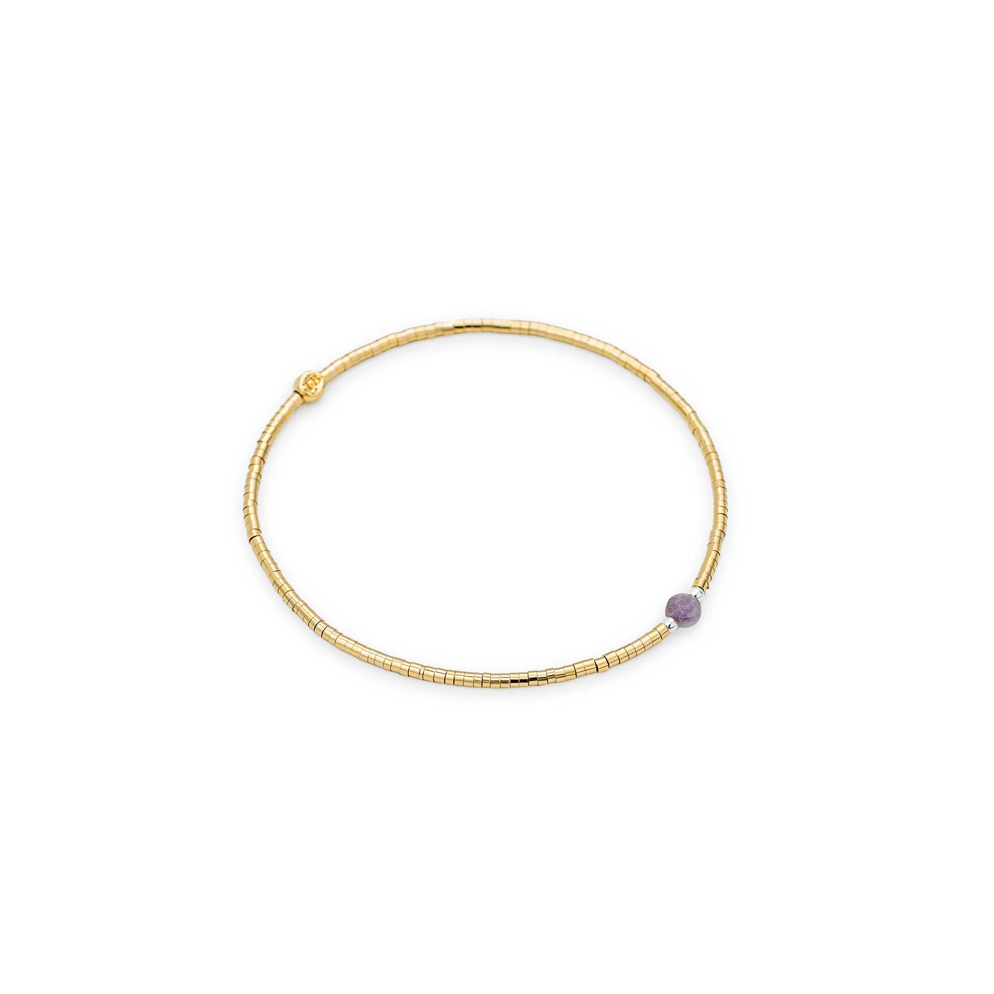 collier / bracelet AVA 1 - Améthyste - Têtes Blondes