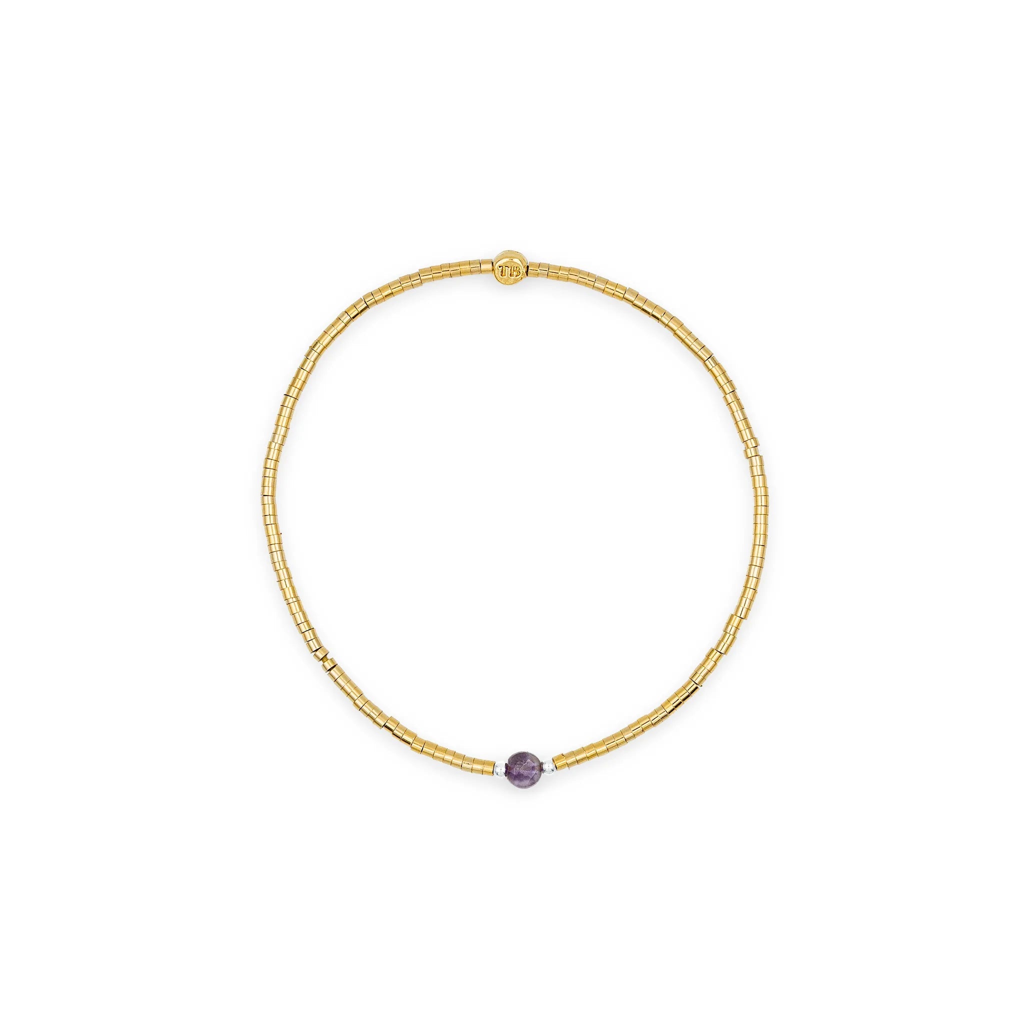 collier / bracelet AVA 1 - Améthyste - Têtes Blondes