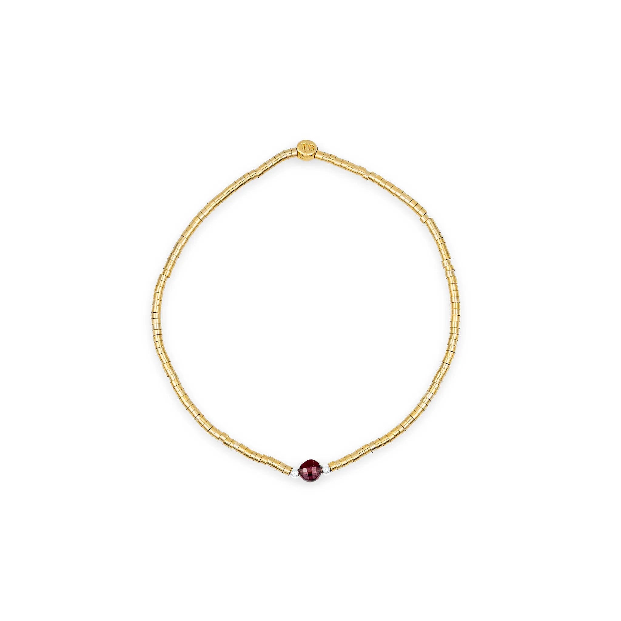 collier / bracelet AVA 1 - Grenat - Têtes Blondes