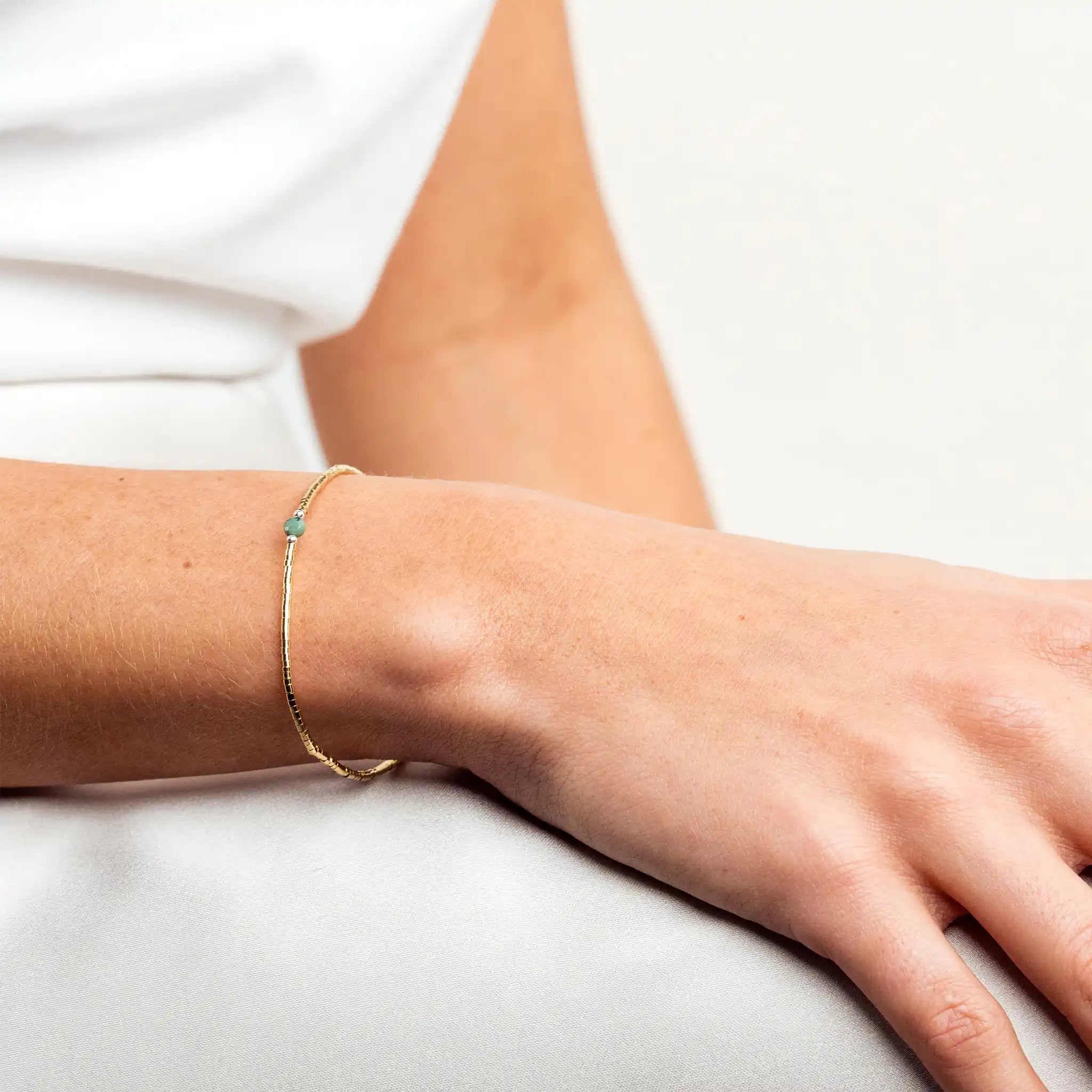 collier / bracelet AVA 1 - Turquoise d'Afrique - Têtes Blondes