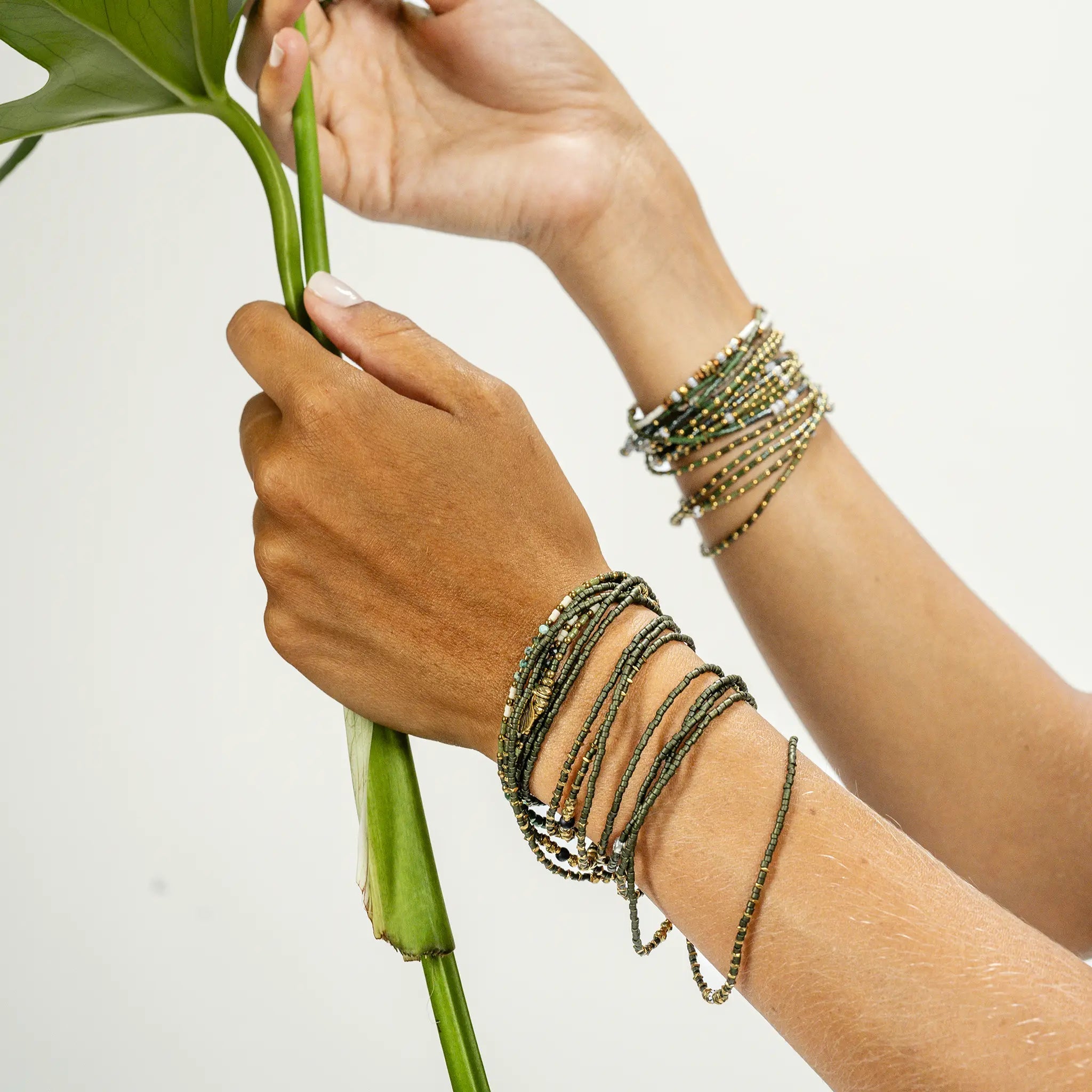 collier / bracelet AVOCADO 3 - Têtes Blondes