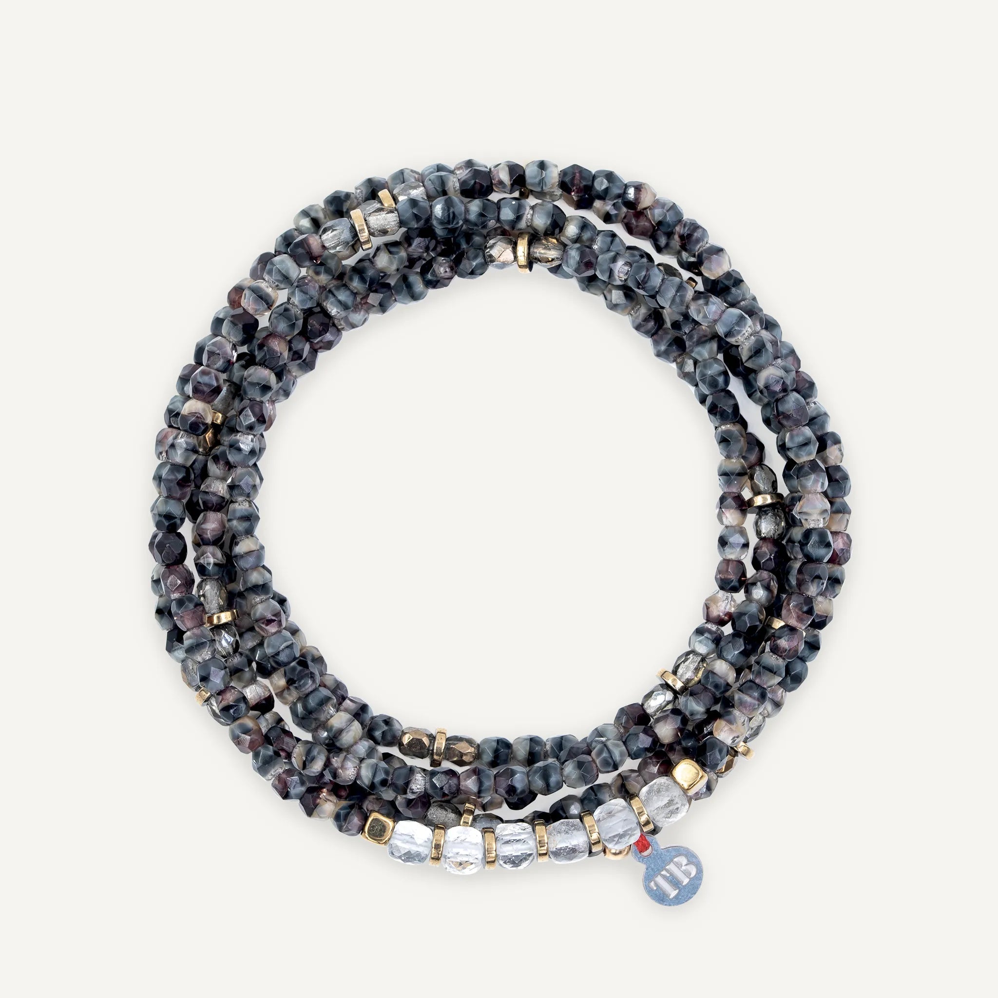 collier / bracelet AVRIL 6 - Diamant Herkimer - Têtes Blondes