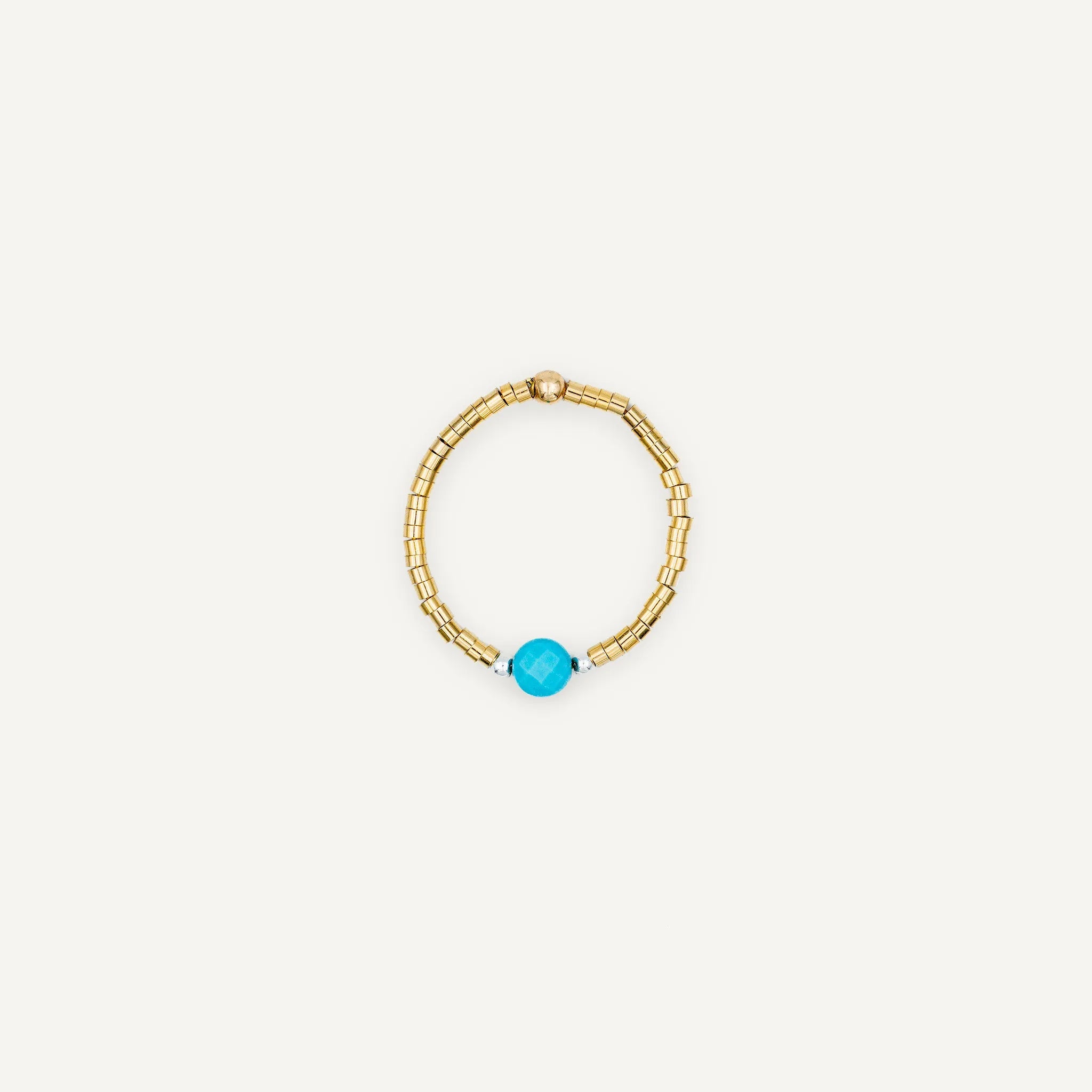 collier / bracelet BAGUE AVA - Turquenite - Têtes Blondes