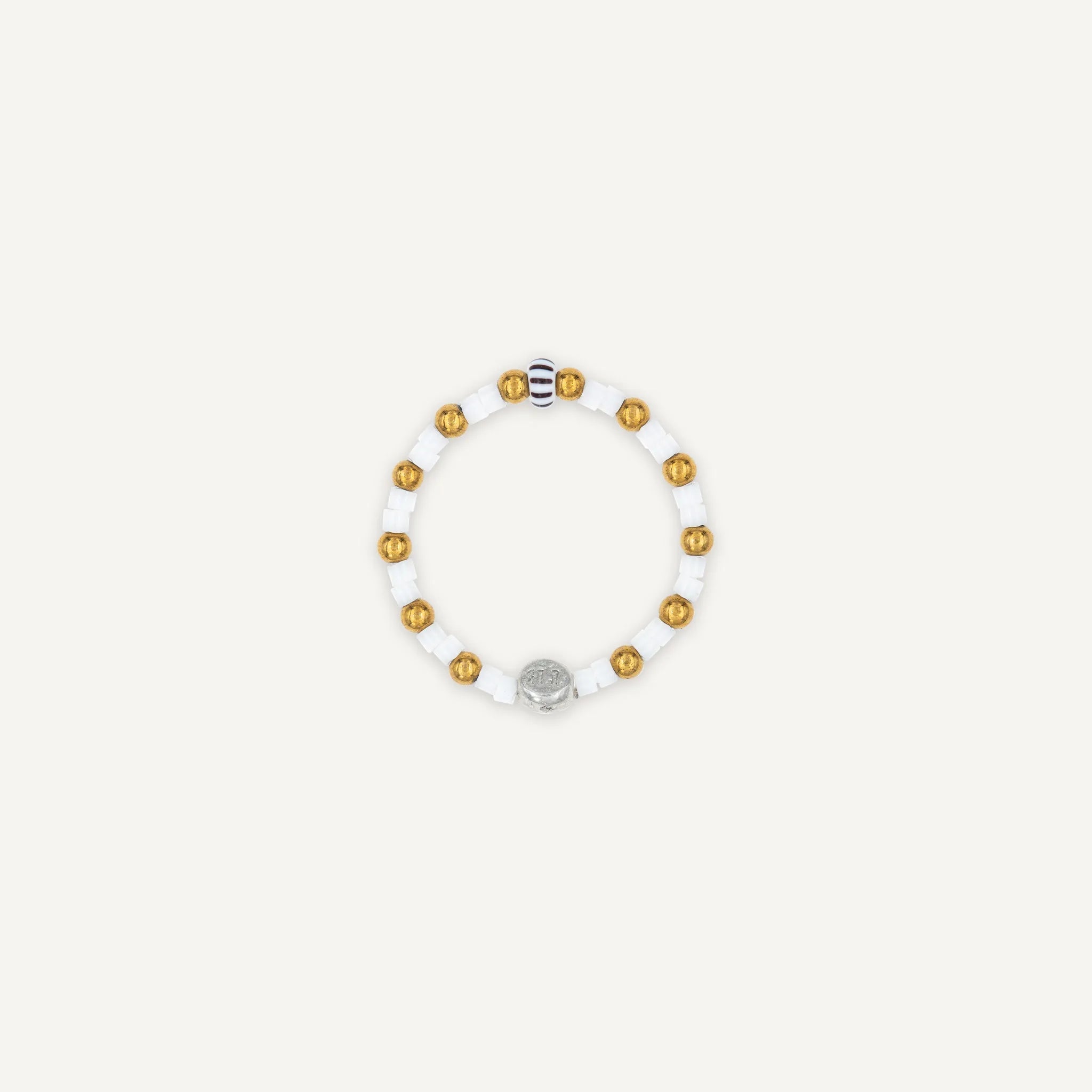 collier / bracelet Bague Bliss - Blanche - Têtes Blondes