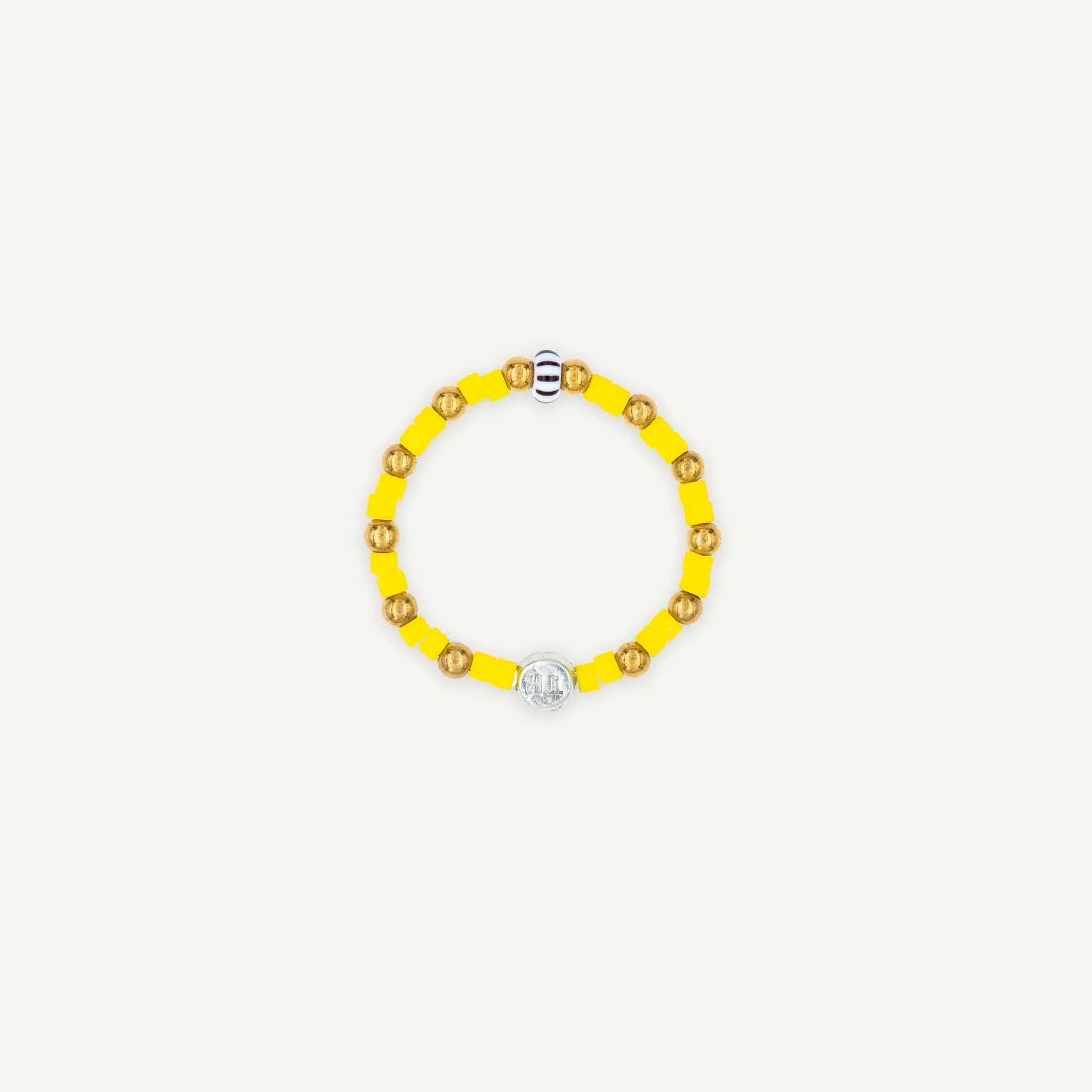 collier / bracelet Bague Bliss - Jaune - Têtes Blondes