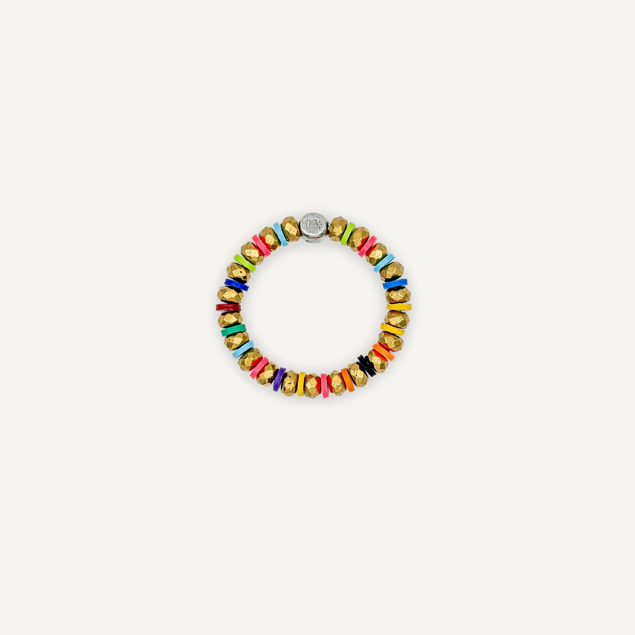 collier / bracelet Bague Happy - Gold & Multicolore - Têtes Blondes