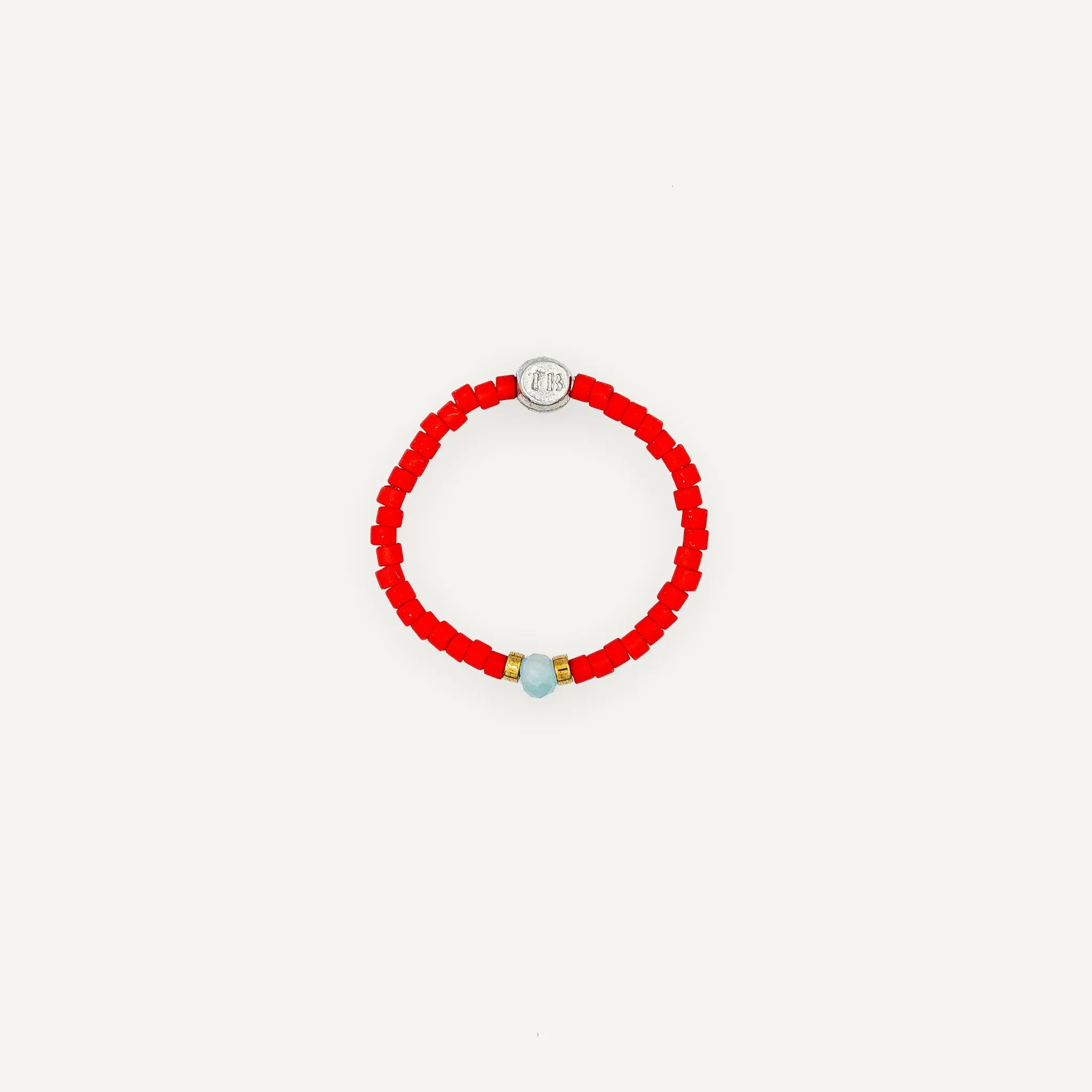 collier / bracelet Bague Marie - Rouge - Têtes Blondes
