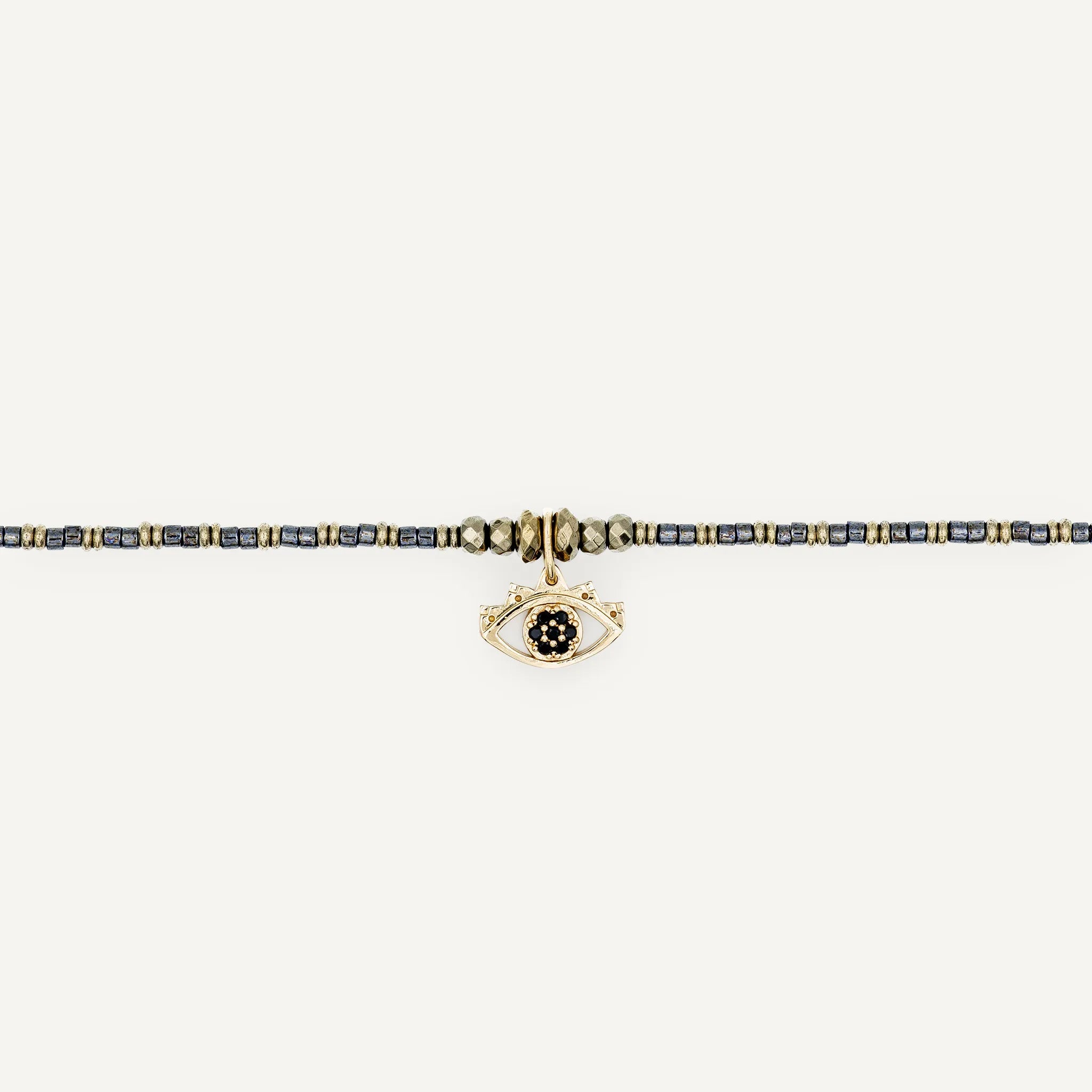 collier / bracelet BLACK MATI - Black Metal - Têtes Blondes