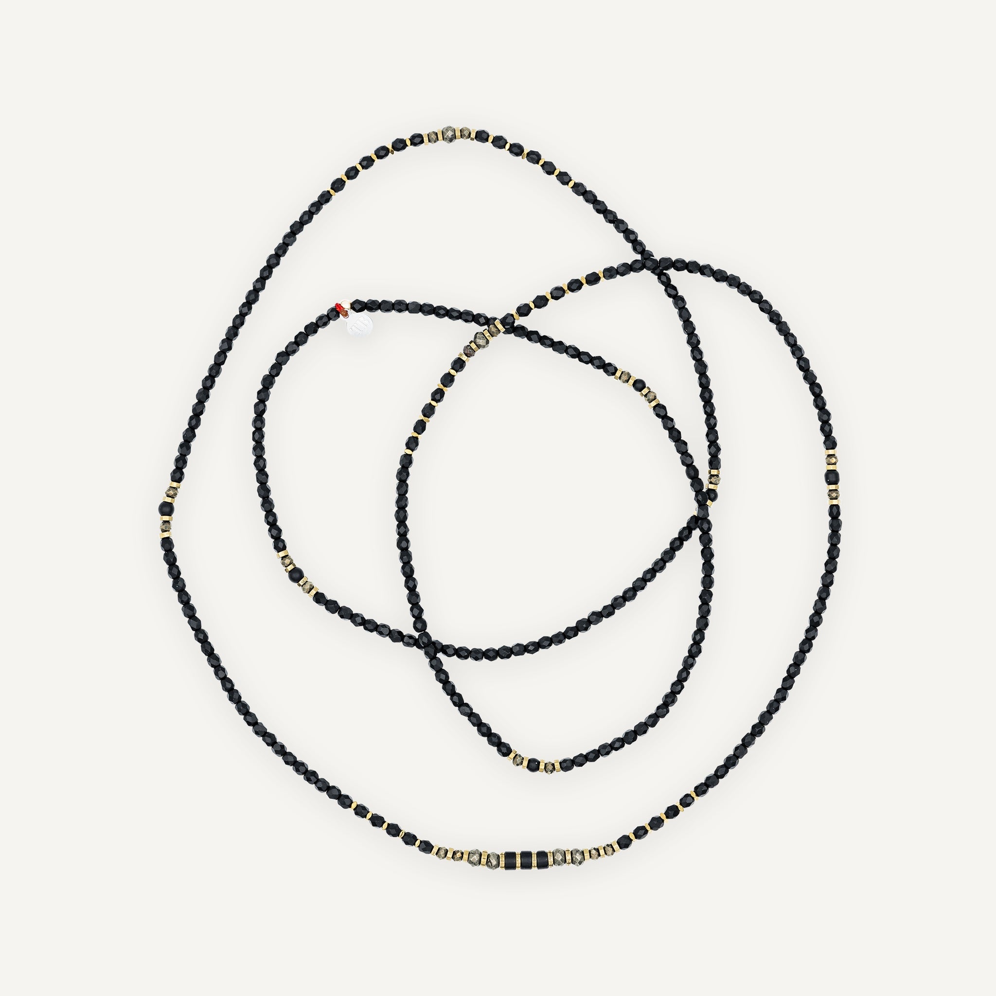 collier / bracelet BLACK PANTHER - Noir Mat - Têtes Blondes