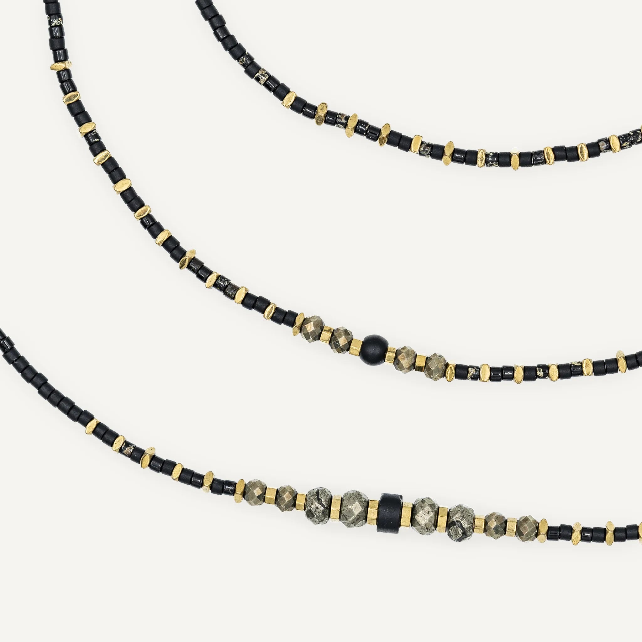 collier / bracelet BLACK PANTHER Slim 6 - Têtes Blondes