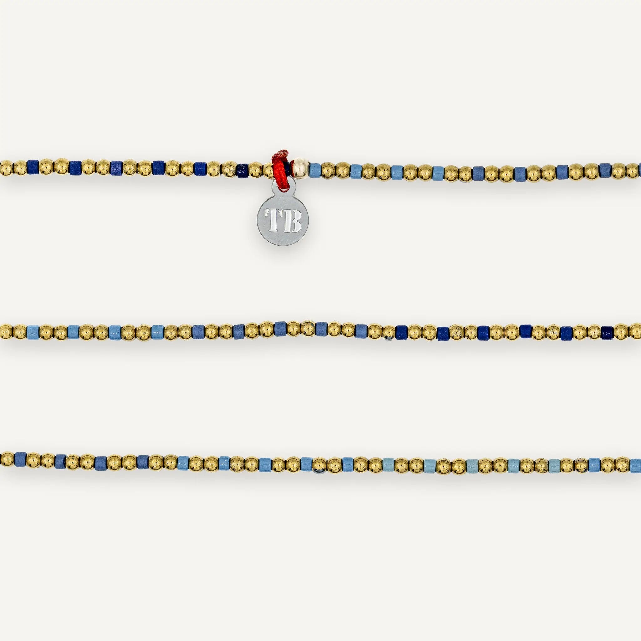 collier / bracelet BLISS GOLD 6 - Bleu - Têtes Blondes