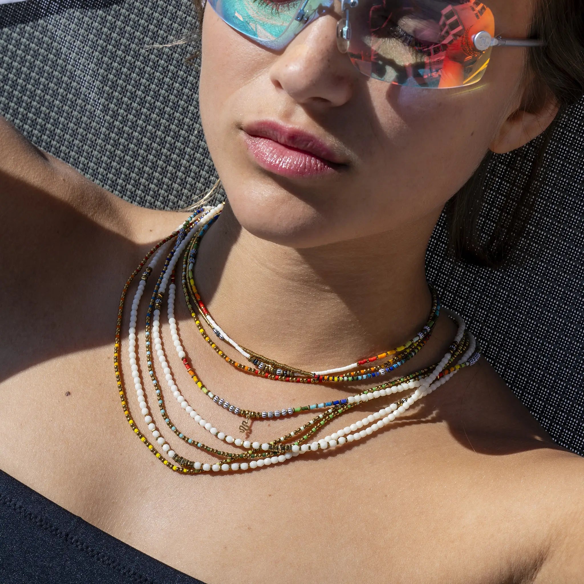 collier / bracelet BLISS GOLD - Rainbow - Têtes Blondes